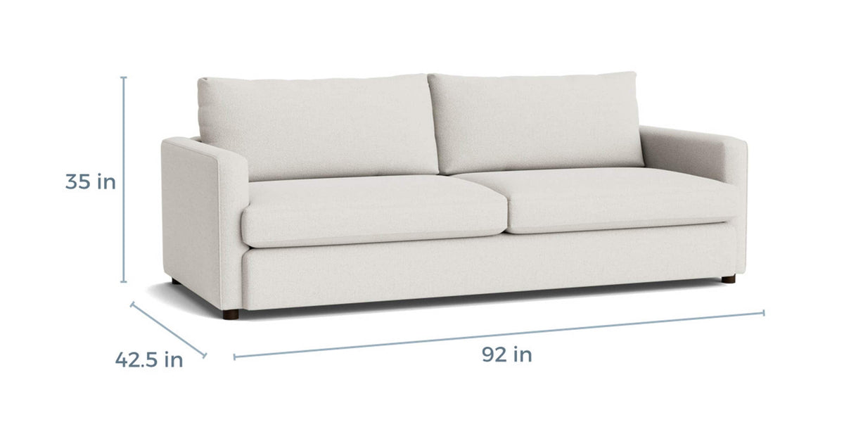 Bassett Allure LAF Sectional Sofa — Alabaster Performance Fabric Bassett Sofa