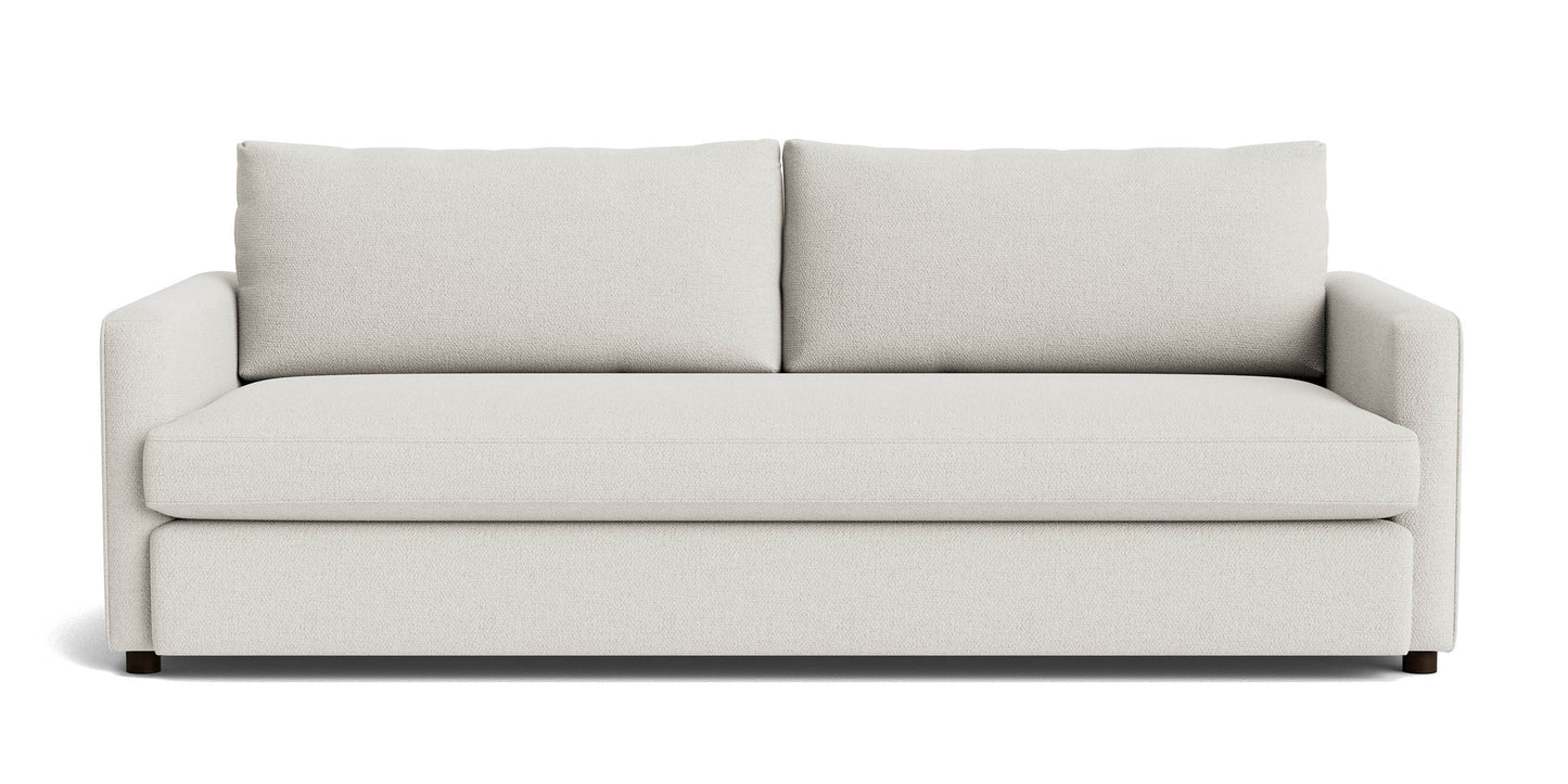 Bassett Allure Bench Seat Sofa — Custom Fabric, One Full Cushion Bassett Sofa