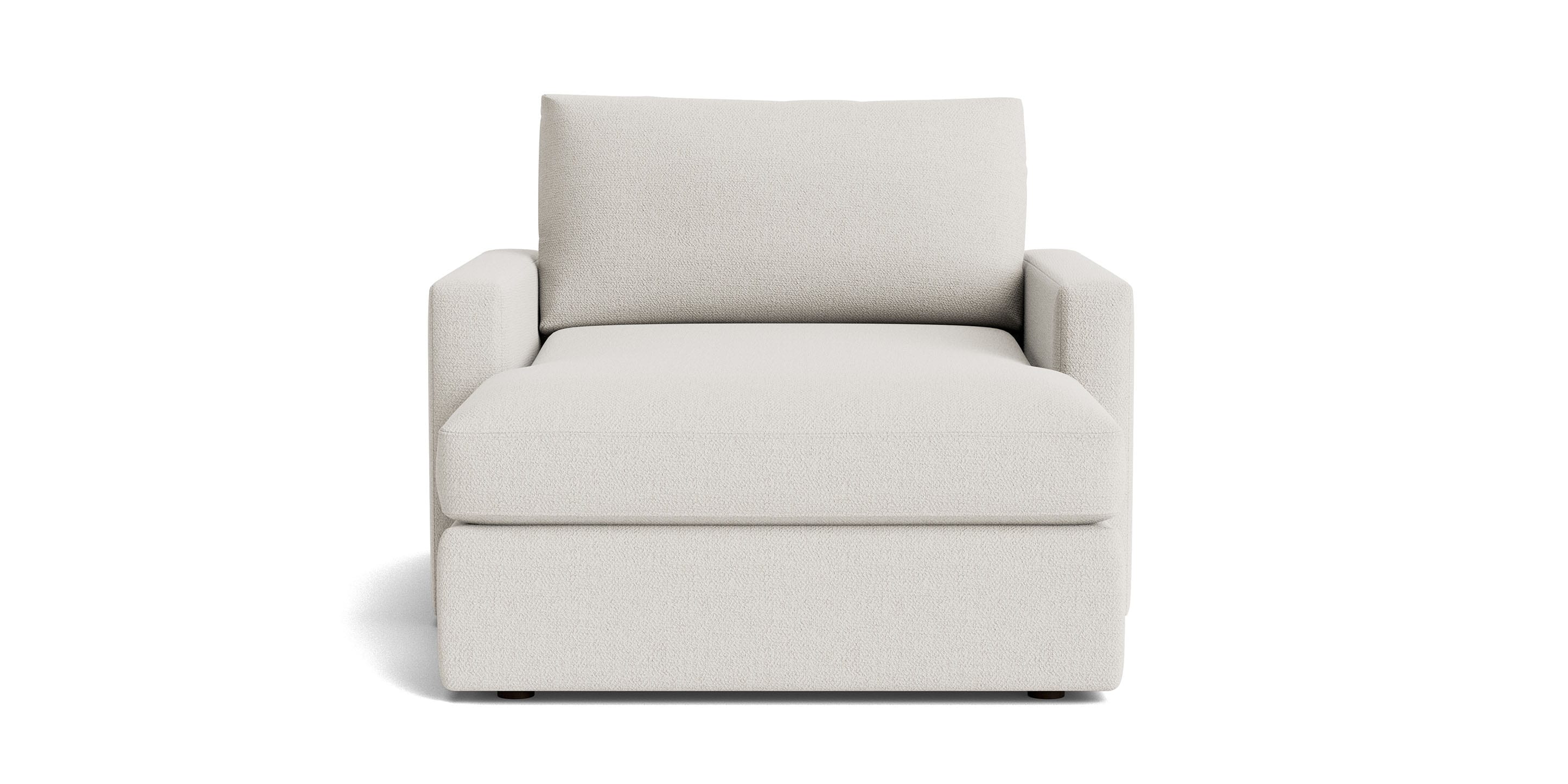 Bassett Allure Two Arm Chaise — Freestanding Lounger, Custom Fabric Bassett Sofa