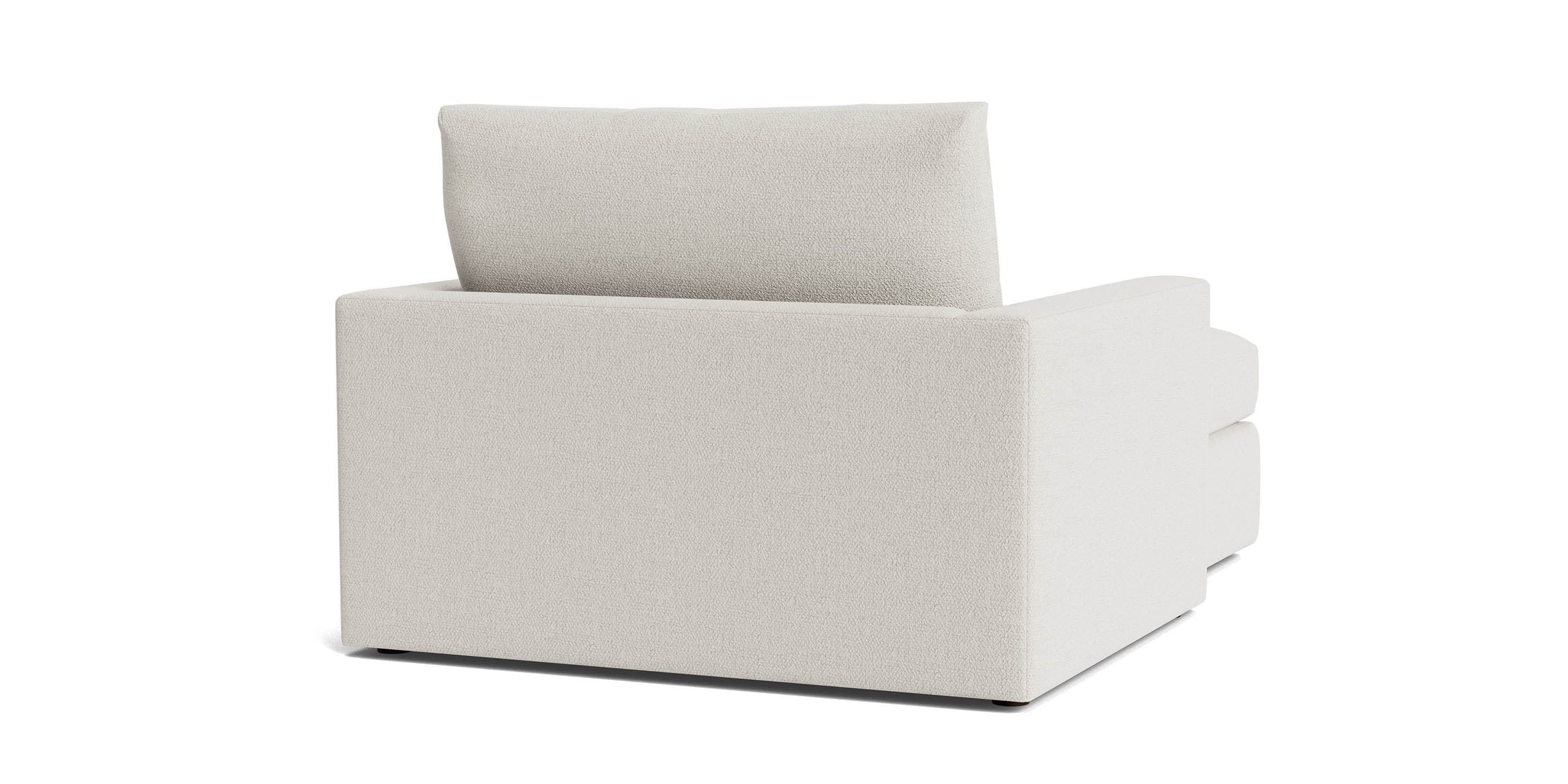 Bassett Allure Two Arm Chaise — Freestanding Lounger, Custom Fabric Bassett Sofa
