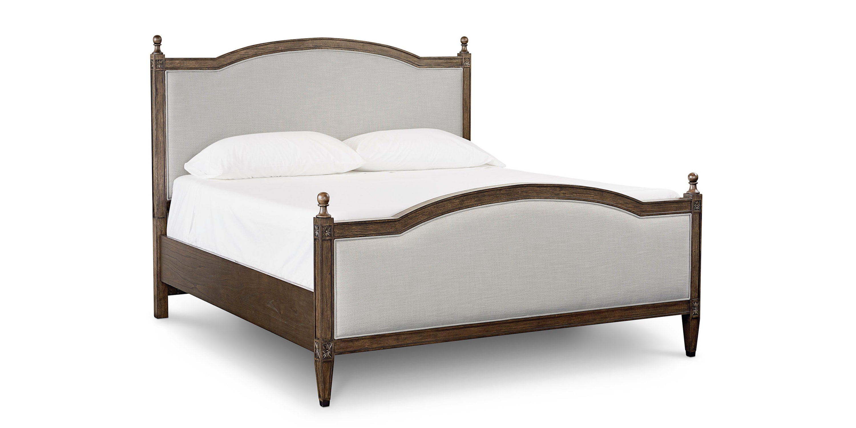 Charlotte Upholstered Bed with Footboard Bassett