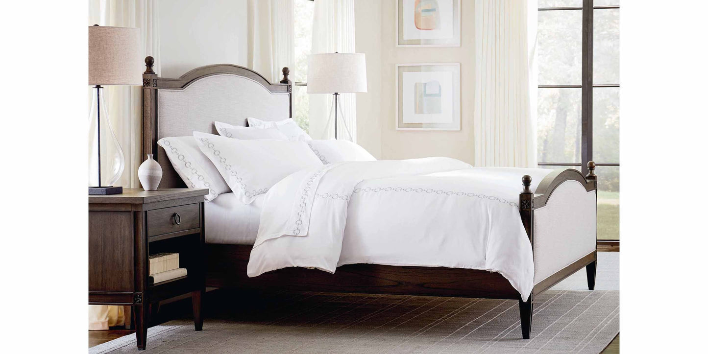 Charlotte Upholstered Bed with Footboard Bassett