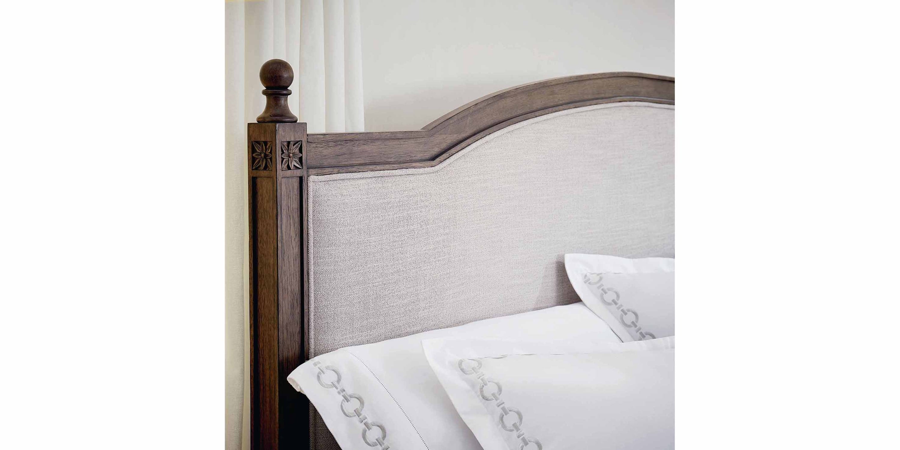 Charlotte Upholstered Bed with Footboard Bassett