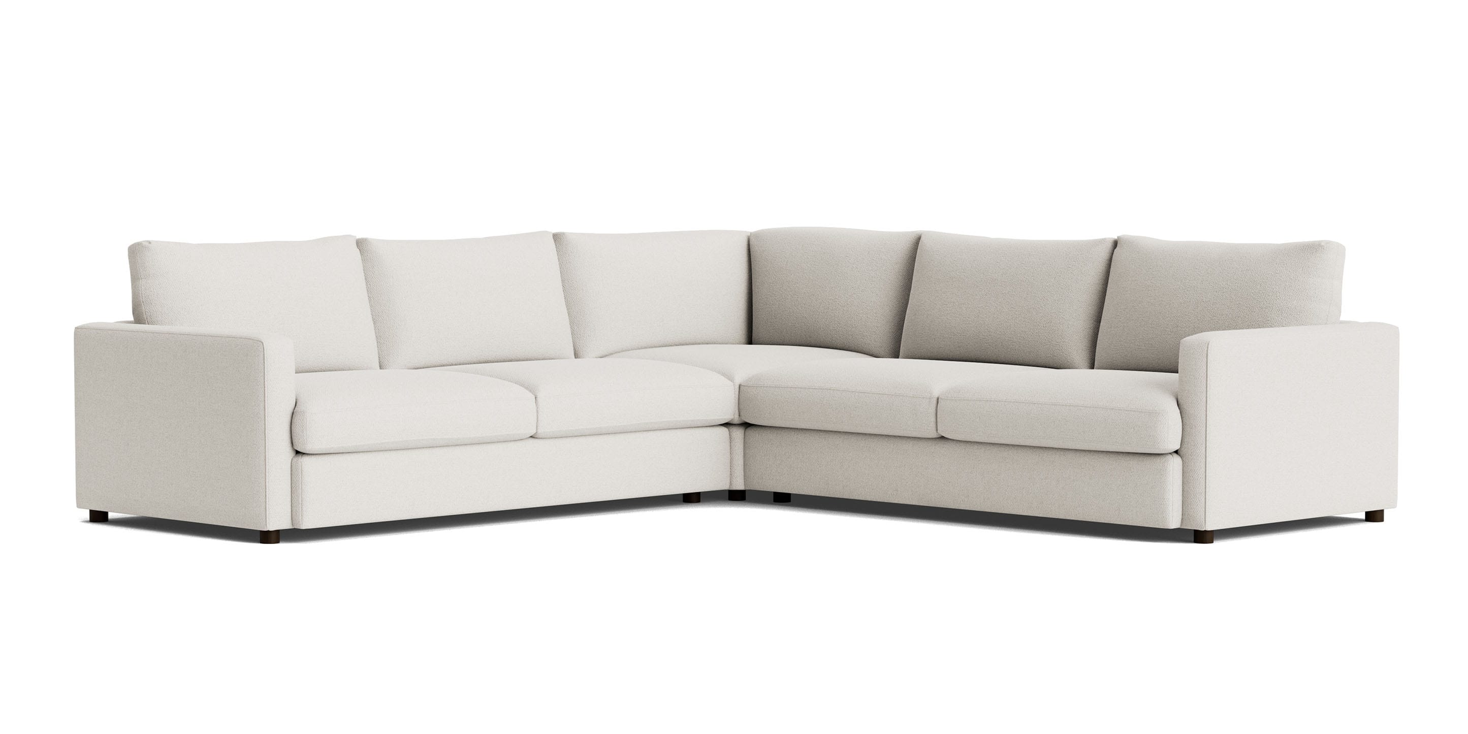 Bassett Allure Left Arm Facing Chair — Compact Sectional Piece Bassett Sofa