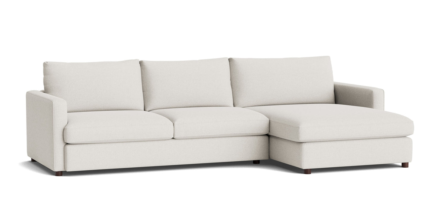 Allure Track Arm Chaise Sectional Bassett