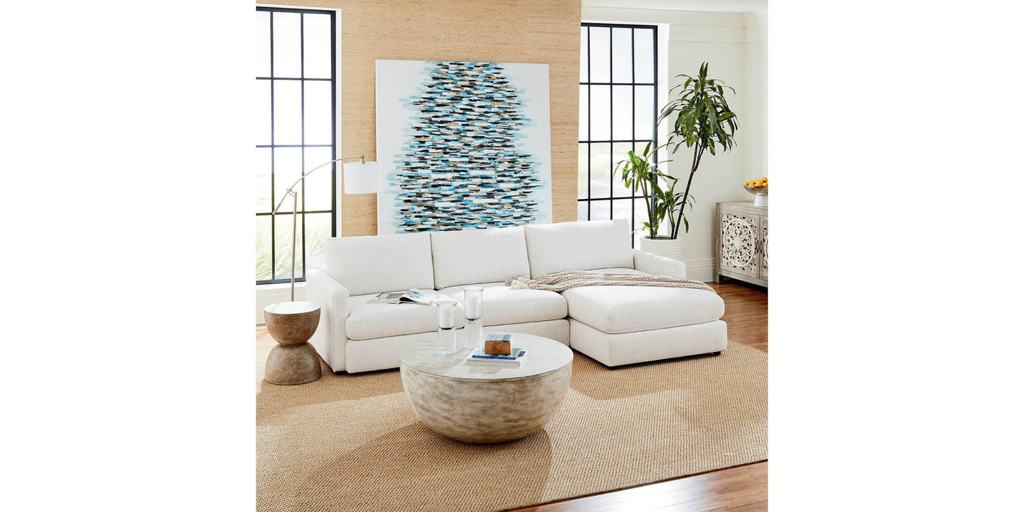 Allure Track Arm Chaise Sectional Bassett