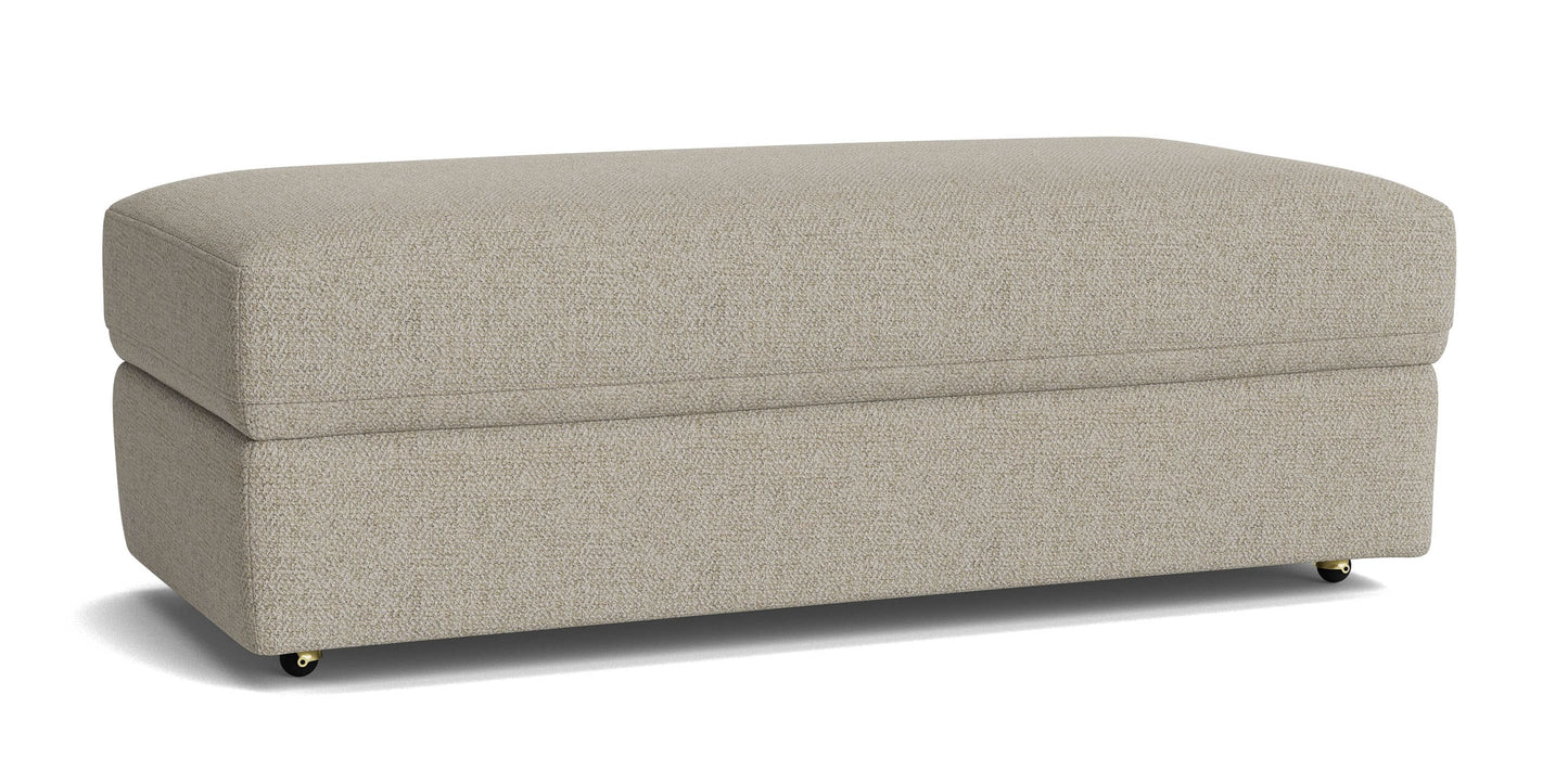 Bassett Allure Storage Ottoman — Storage Inside, Your Fabric Bassett Sofa