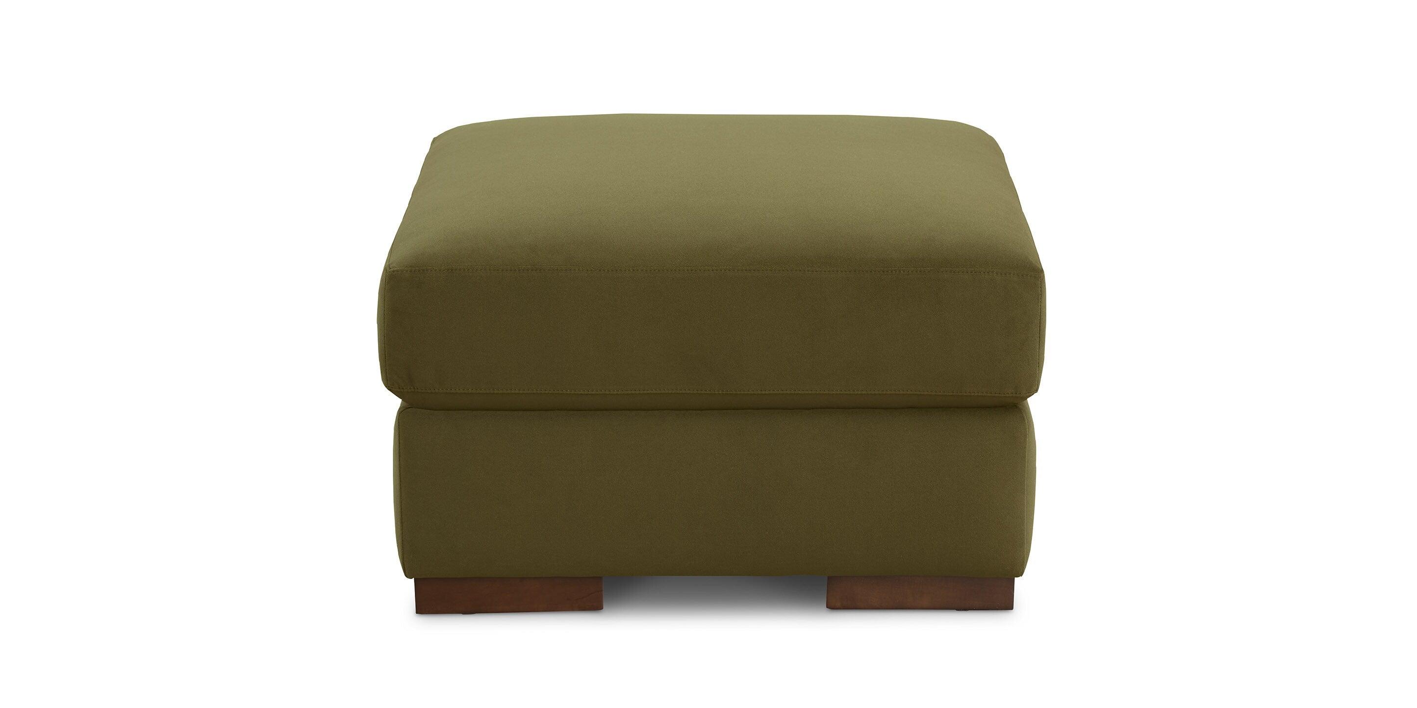 Bassett Southpark Ottoman — Compact Rectangle, Custom Fabric Bassett Sofa