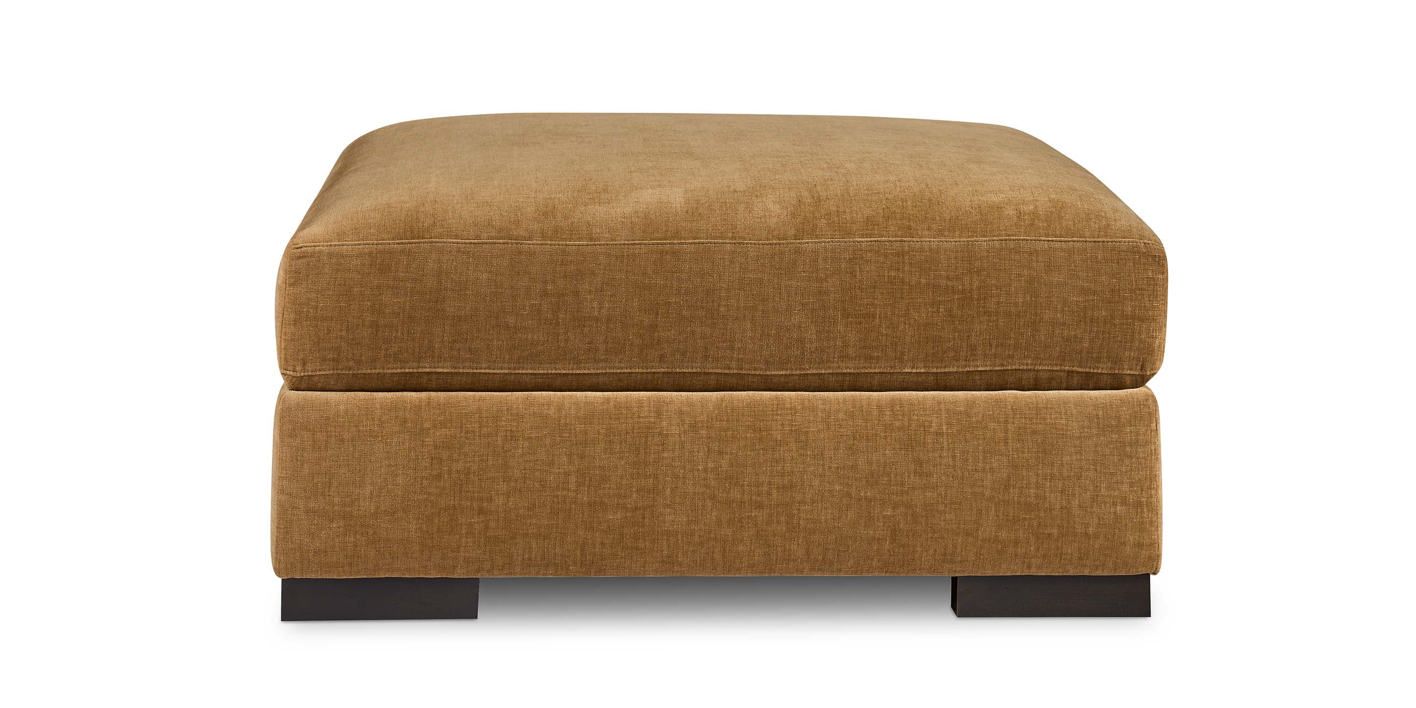 Bassett Southpark Large Ottoman — 41-Inch Square, Your Fabric Bassett Sofa