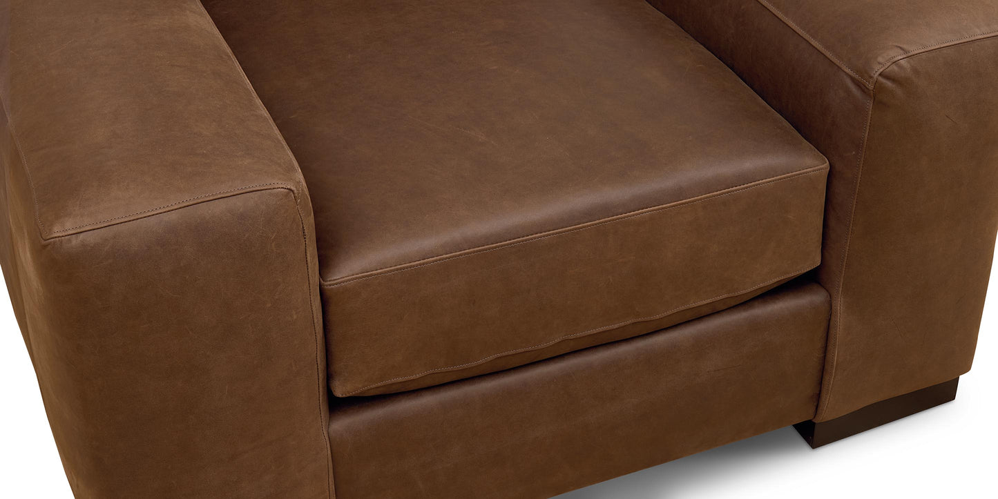 Bassett Southpark Chair — Leather, Built to Order in the USA