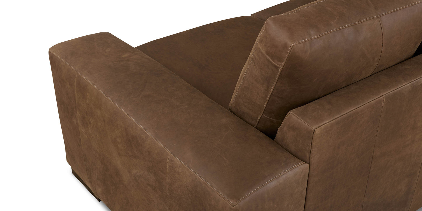 Bassett Southpark 3/3 Sofa (94 In.) — Custom Leather