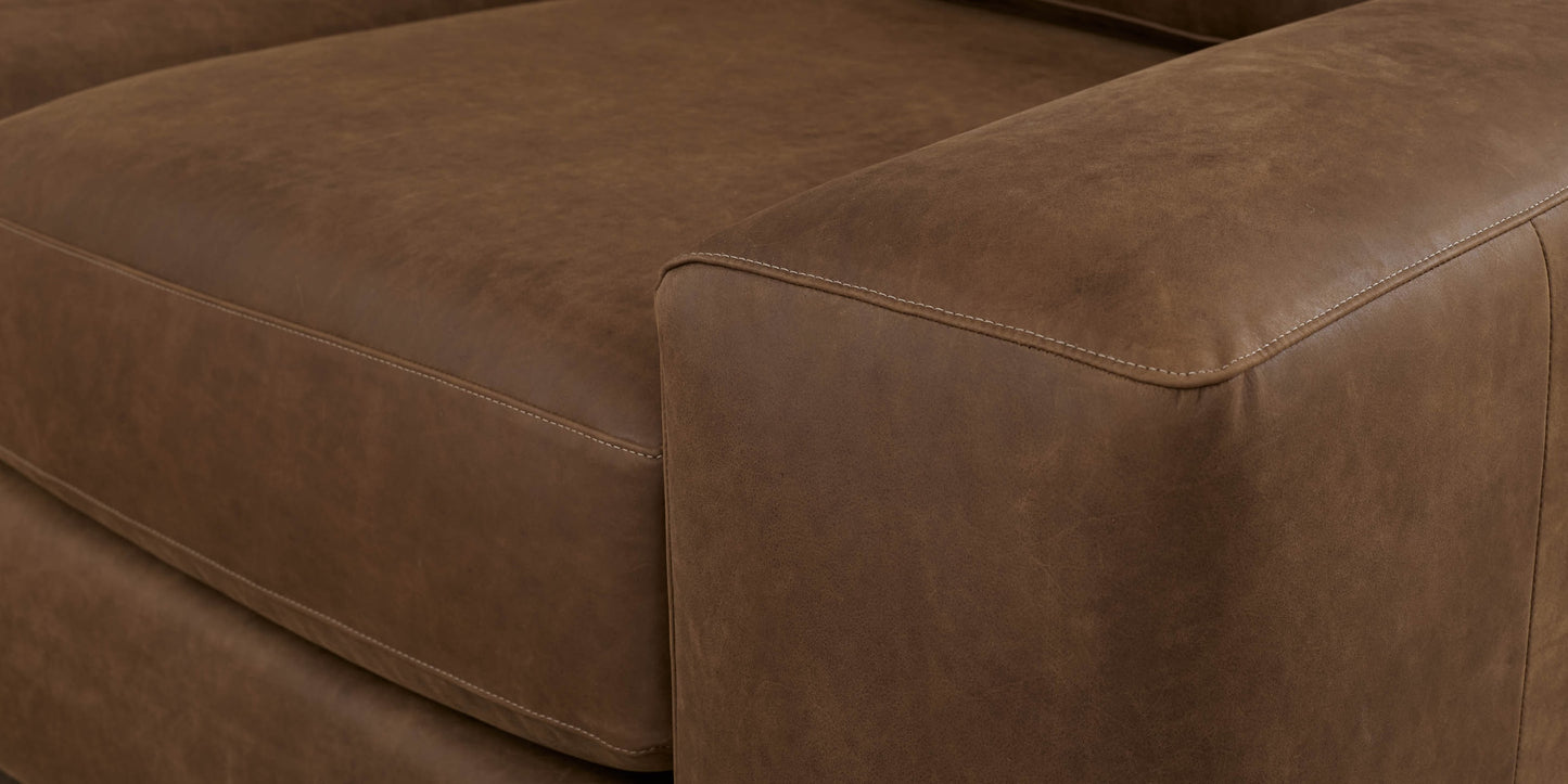 Southpark Leather Sofa Bassett