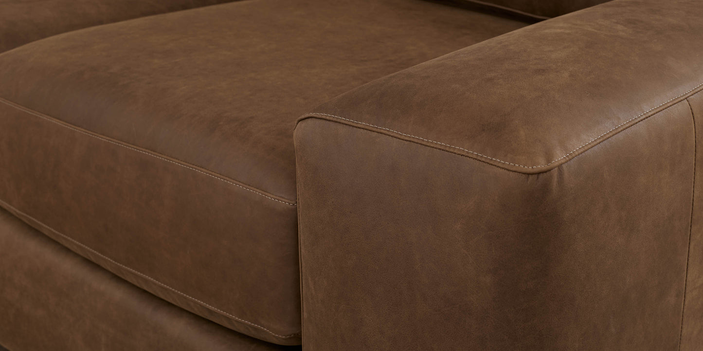 Bassett Southpark 3/3 Sofa (94 In.) — Custom Leather