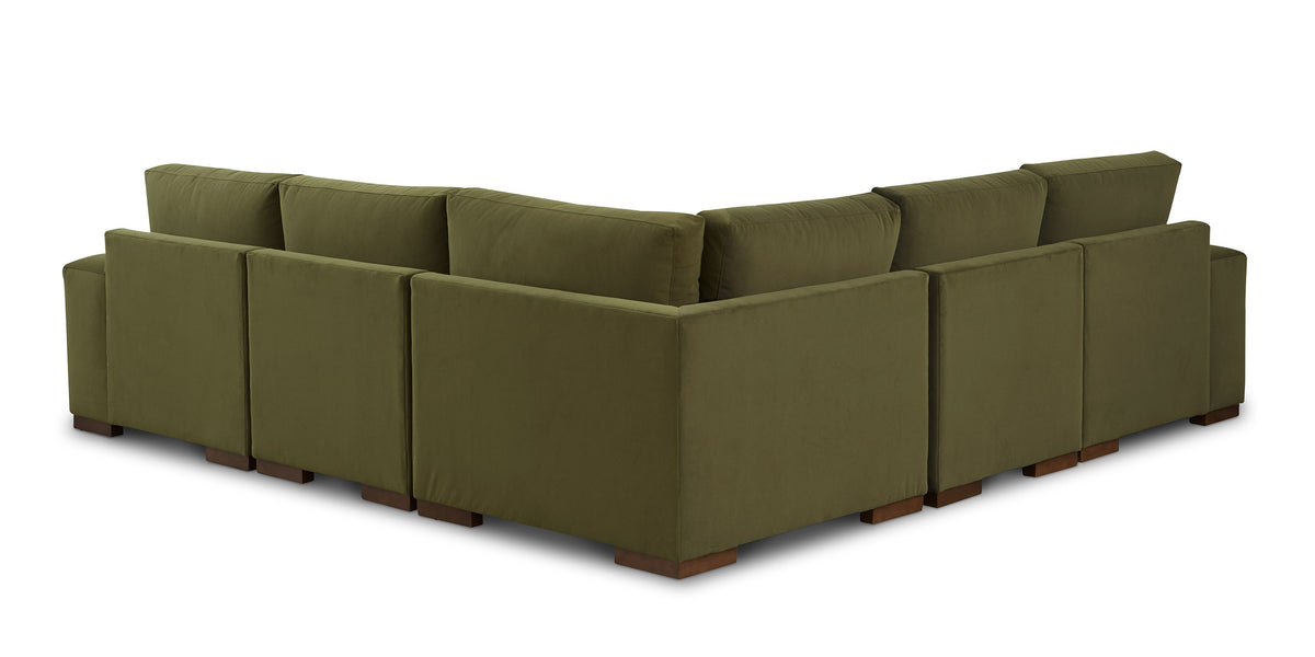Bassett Southpark Storage Ottoman — Leather, Hidden Storage Bassett Sofa