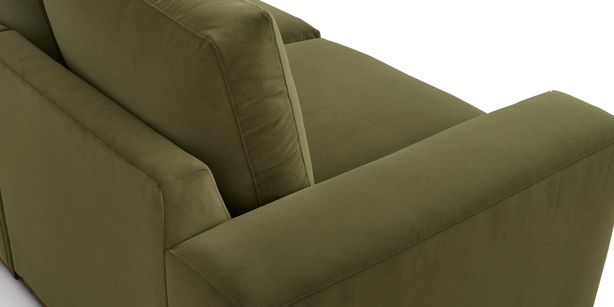 Bassett Southpark Storage Ottoman — Leather, Hidden Storage Bassett Sofa
