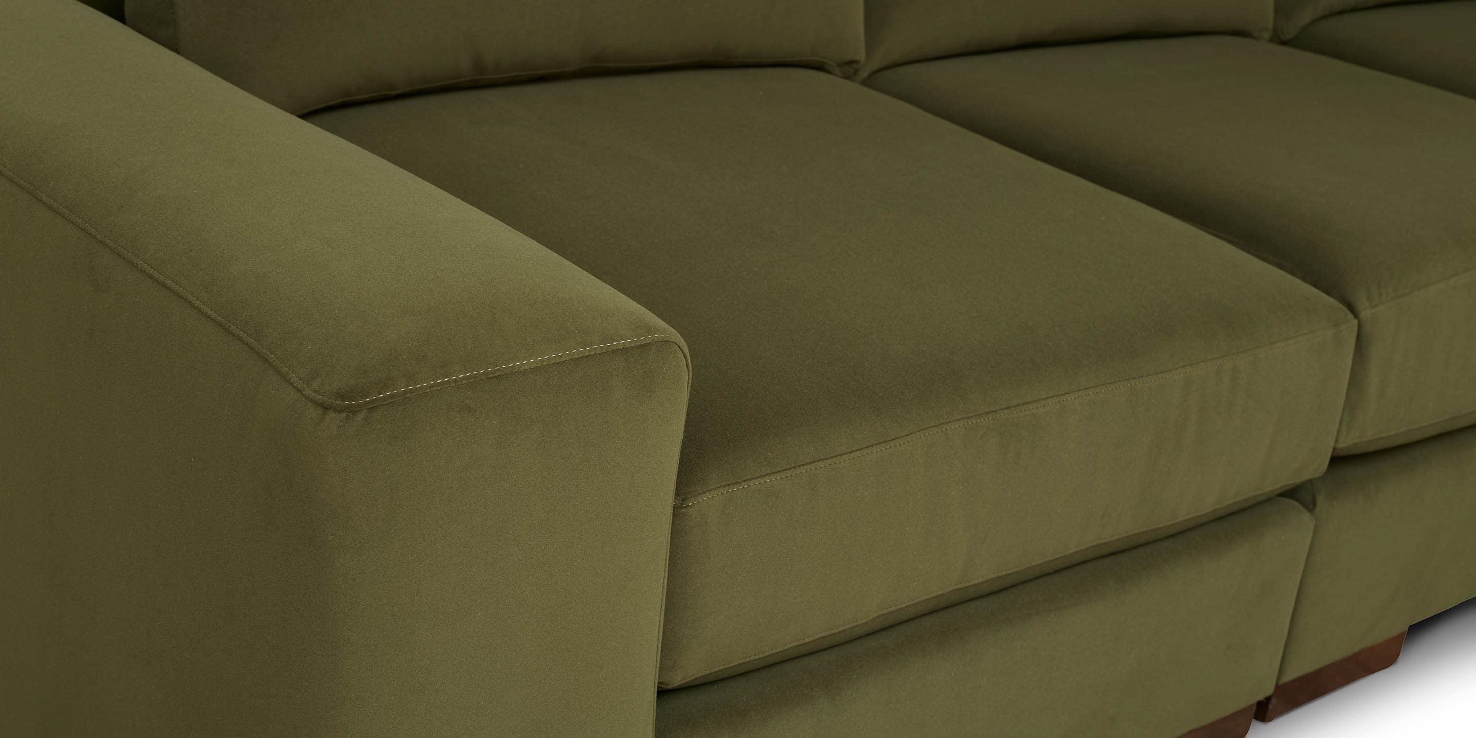 Bassett Southpark Storage Ottoman — Leather, Hidden Storage Bassett Sofa