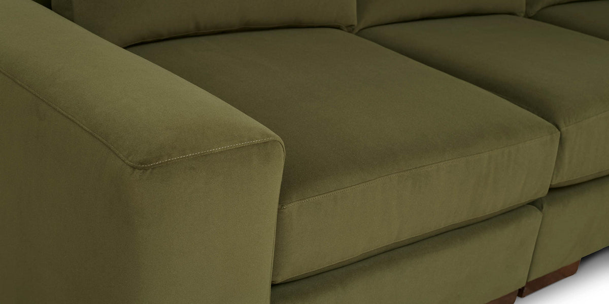 Bassett Southpark Storage Ottoman — Leather, Hidden Storage Bassett Sofa