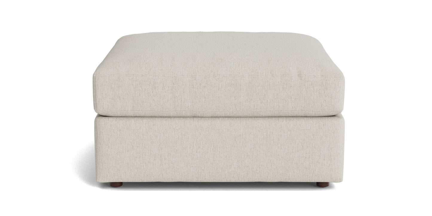 Bassett Beckham Ottoman — Custom Fabric, Made in the USA Bassett Sofa