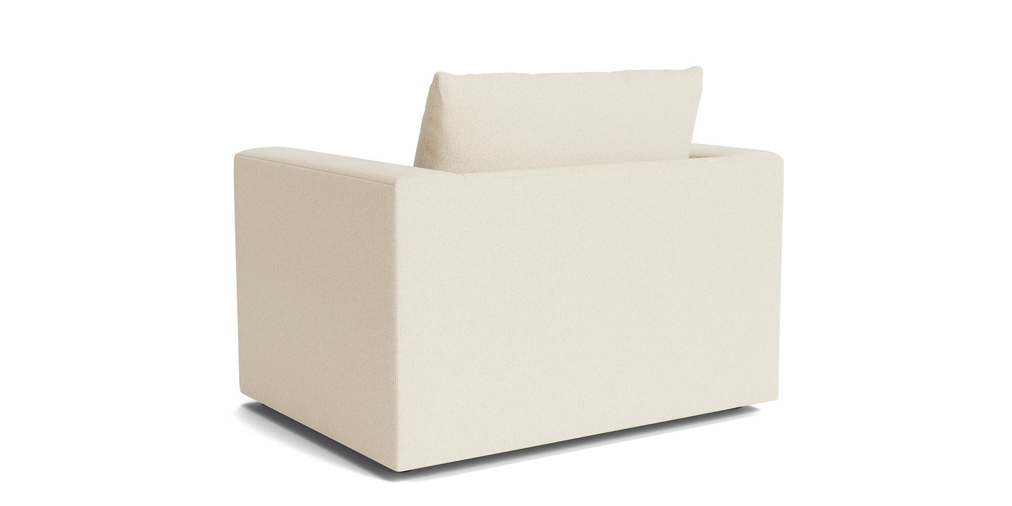 Bassett Beckham Wide Arm Chair & Half — Custom Fabric, Made in USA Bassett Sofa
