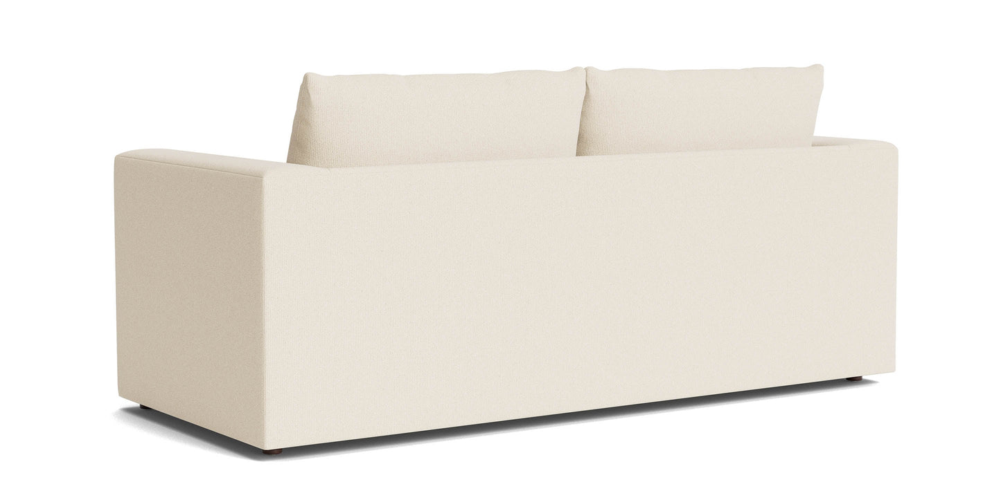 Bassett Beckham Wide Arm Sofa — Custom Leather, Made in the USA Bassett Sofa