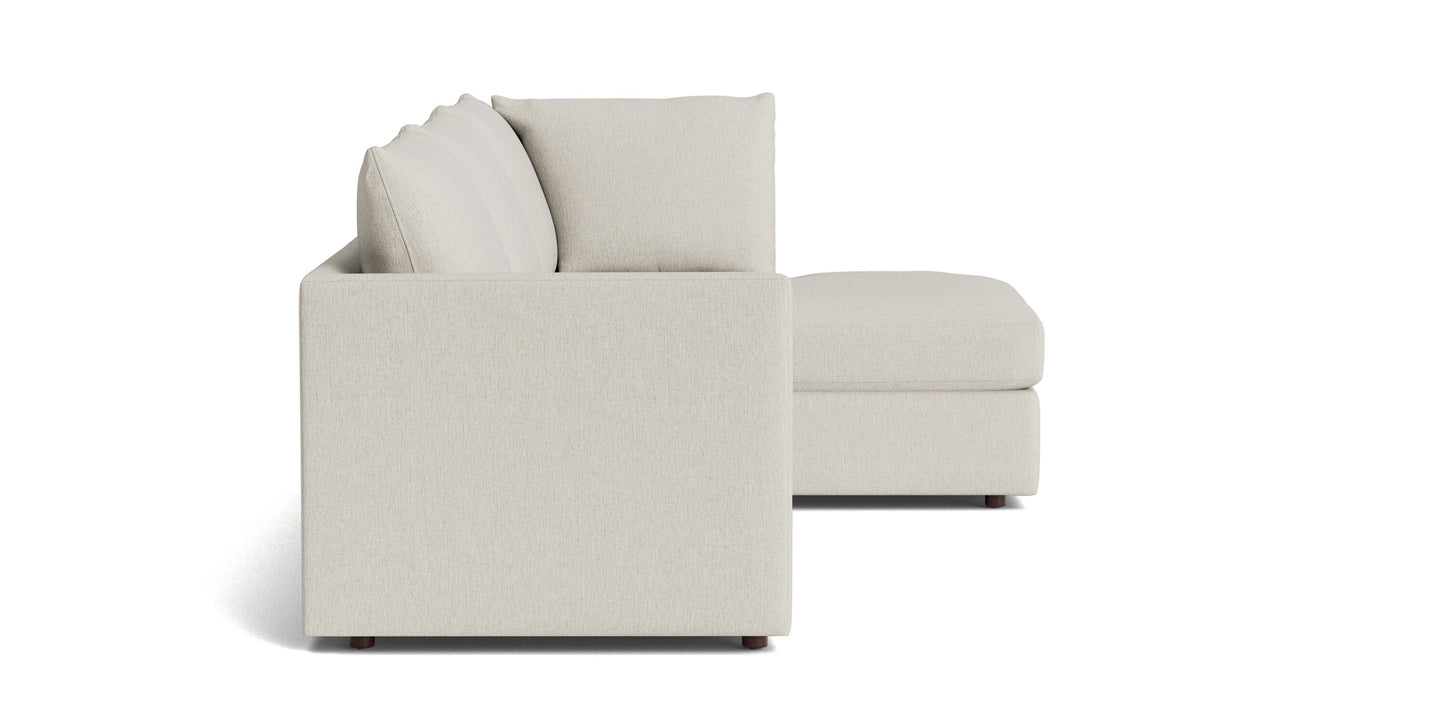 Beckham Thin Track Arm Modular Sofa with Ottoman Bassett
