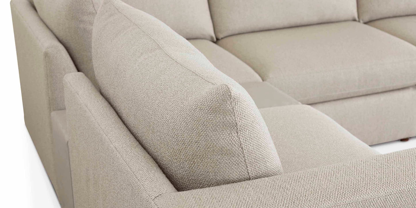Beckham Bumper Modular Sectional with Console Bassett