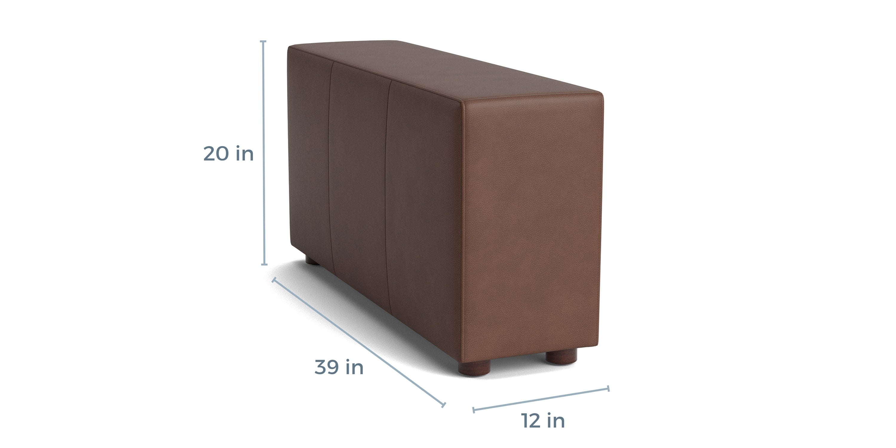 Beckham Leather Modular Charging Console Bassett