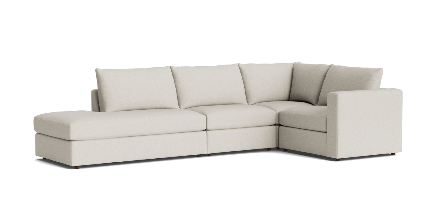 Beckham Bumper Modular L-Shaped Sectional Bassett