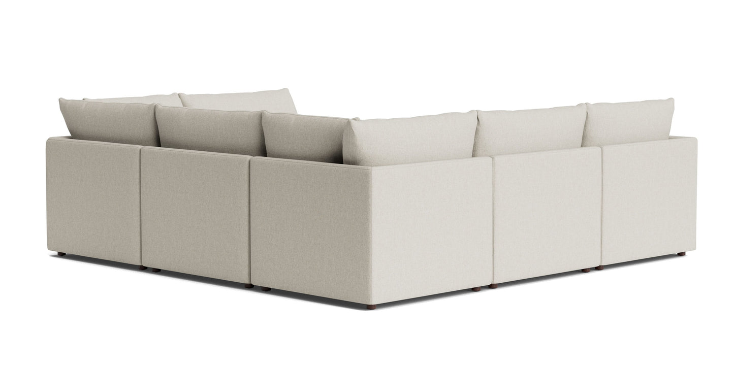Beckham Thin Track Arm Modular Pit Sectional