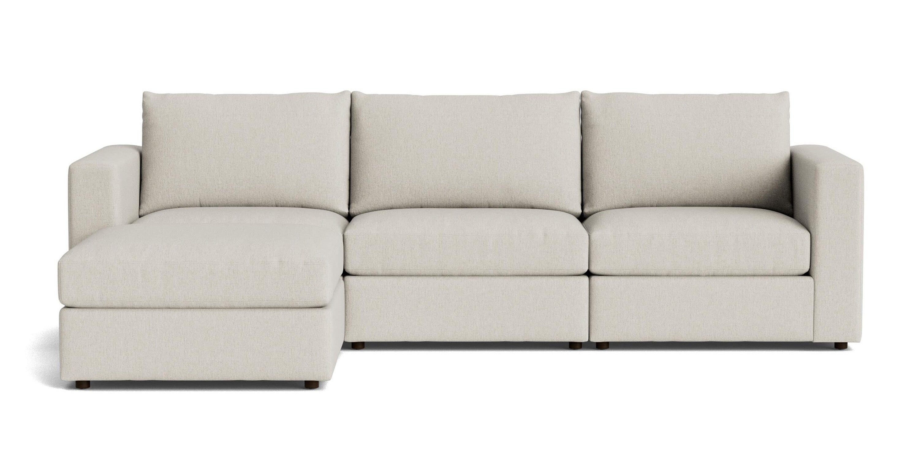 Beckham Track Arm Modular Sofa with Ottoman Bassett