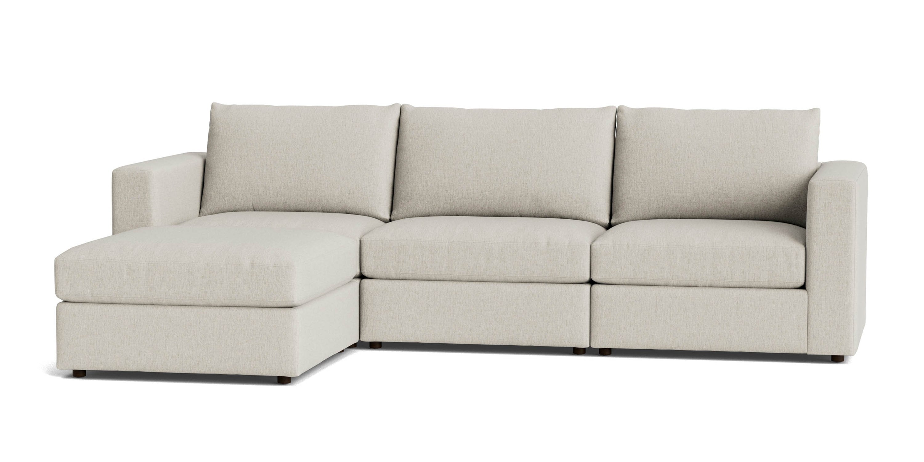 Beckham Track Arm Modular Sofa with Ottoman Bassett