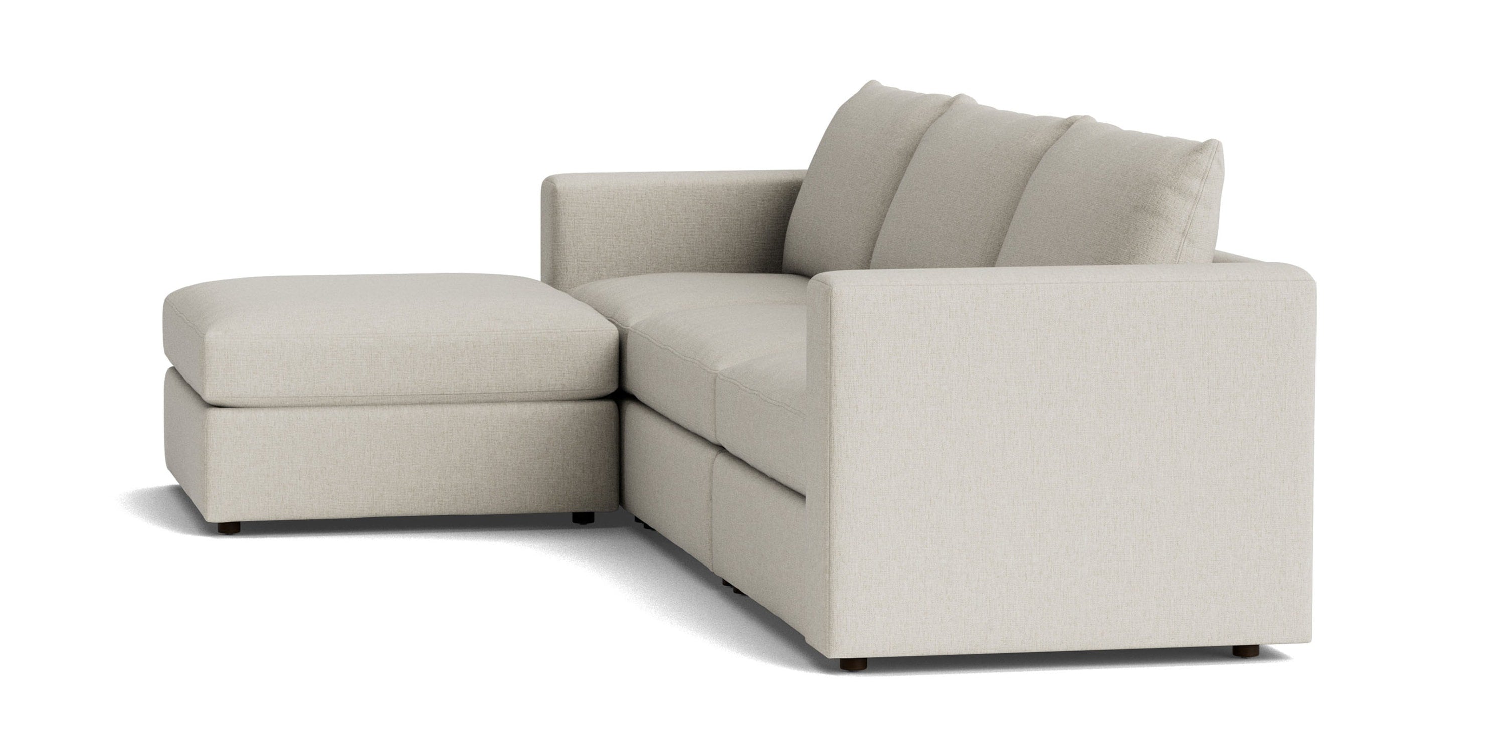 Beckham Track Arm Modular Sofa with Ottoman Bassett