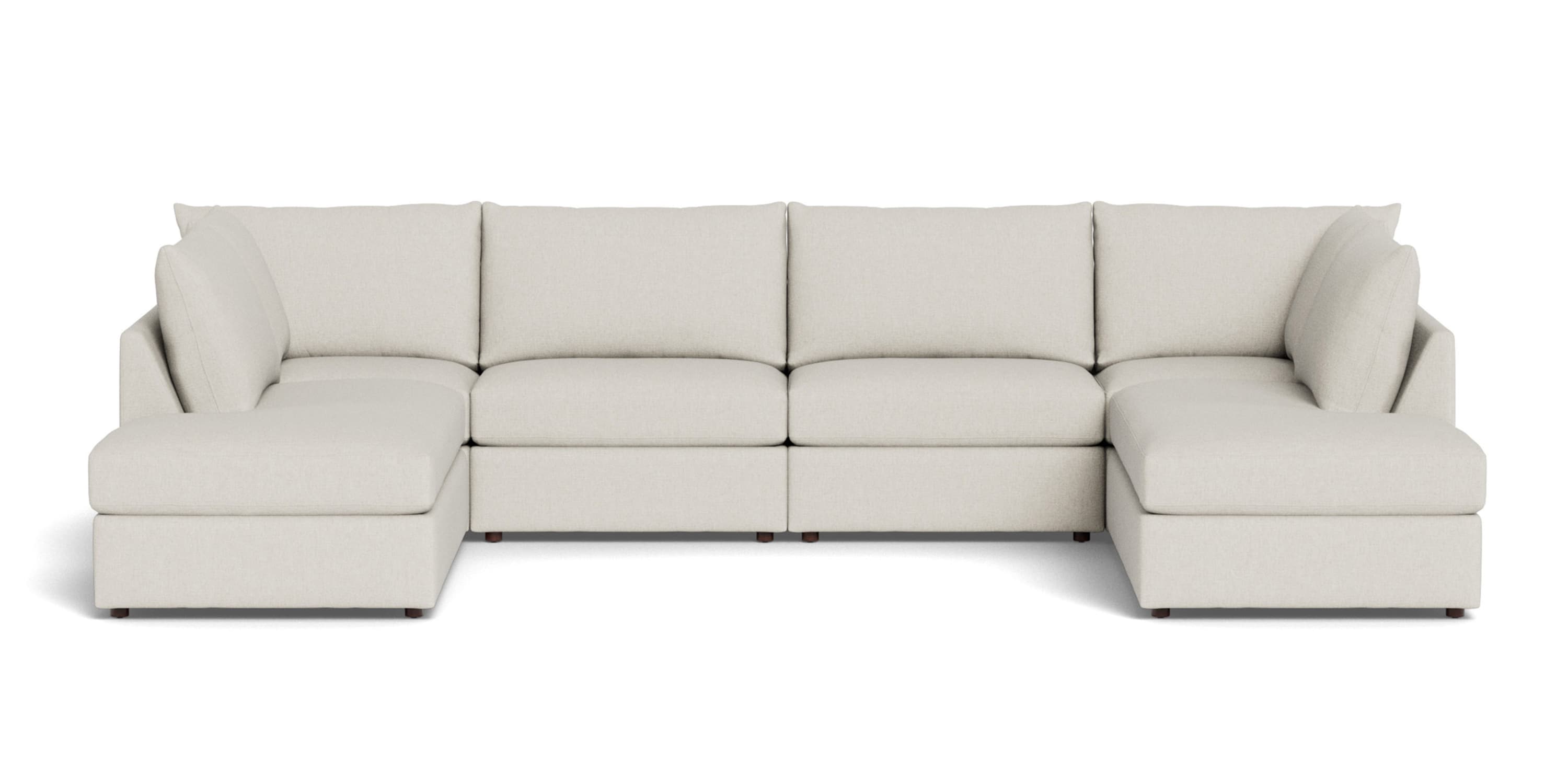 Beckham Bumper Modular U-Shaped Sectional Bassett
