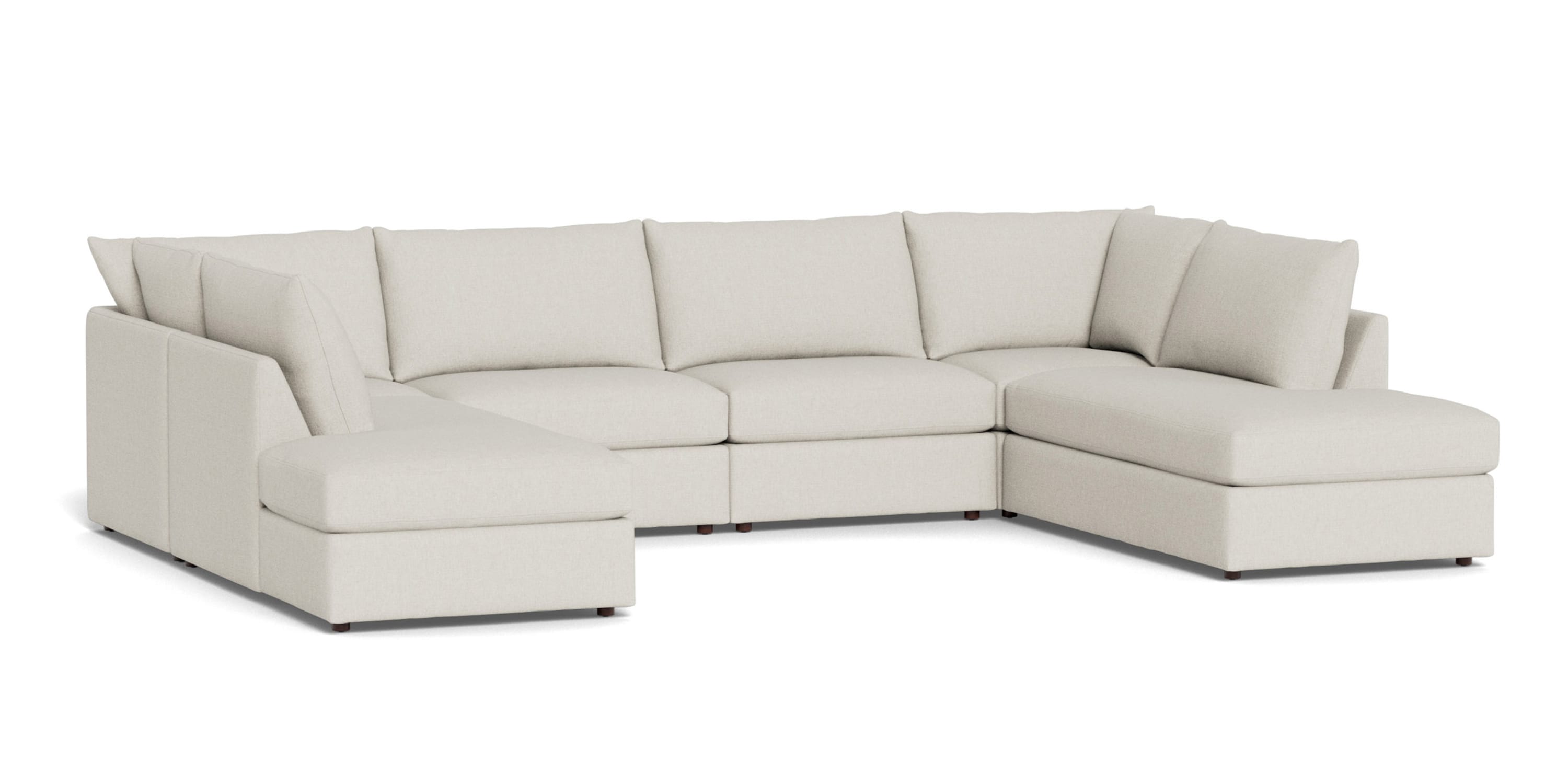 Beckham Bumper Modular U-Shaped Sectional Bassett