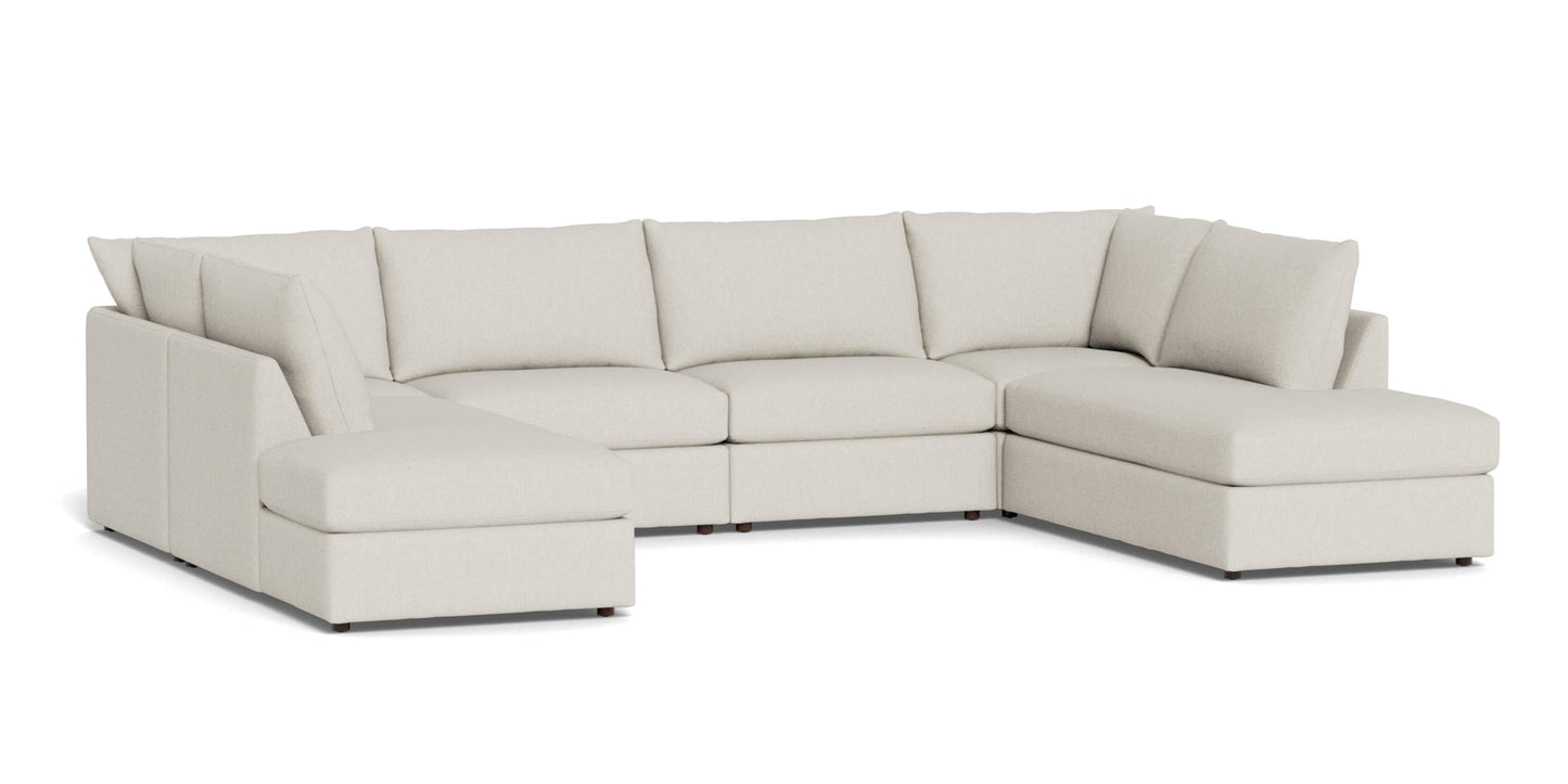 Beckham Bumper Modular U-Shaped Sectional Bassett