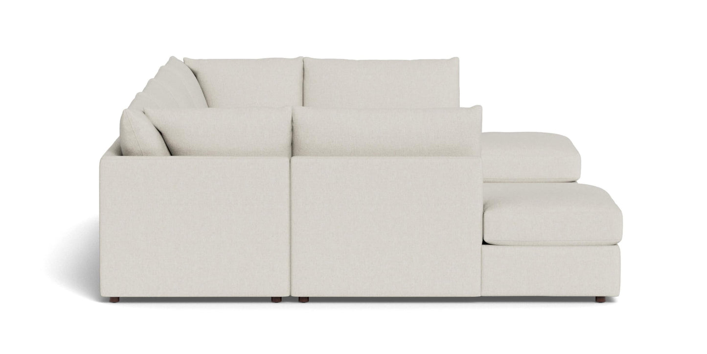 Beckham Bumper Modular U-Shaped Sectional Bassett