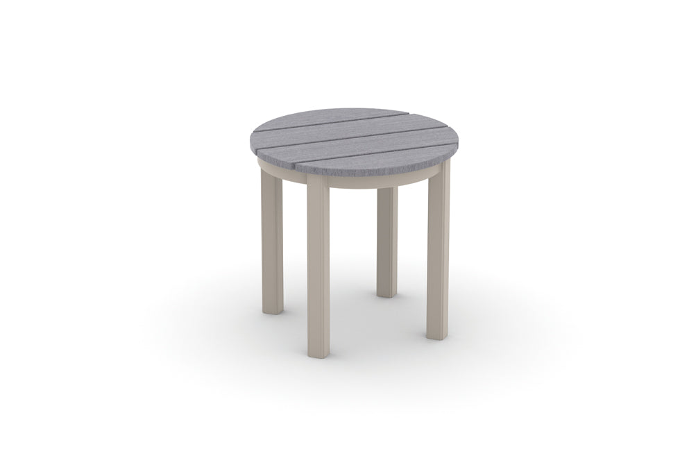 Telescope Casual Outdoor End Table — Warm Grey Aluminum Telescope Casual Patio Table