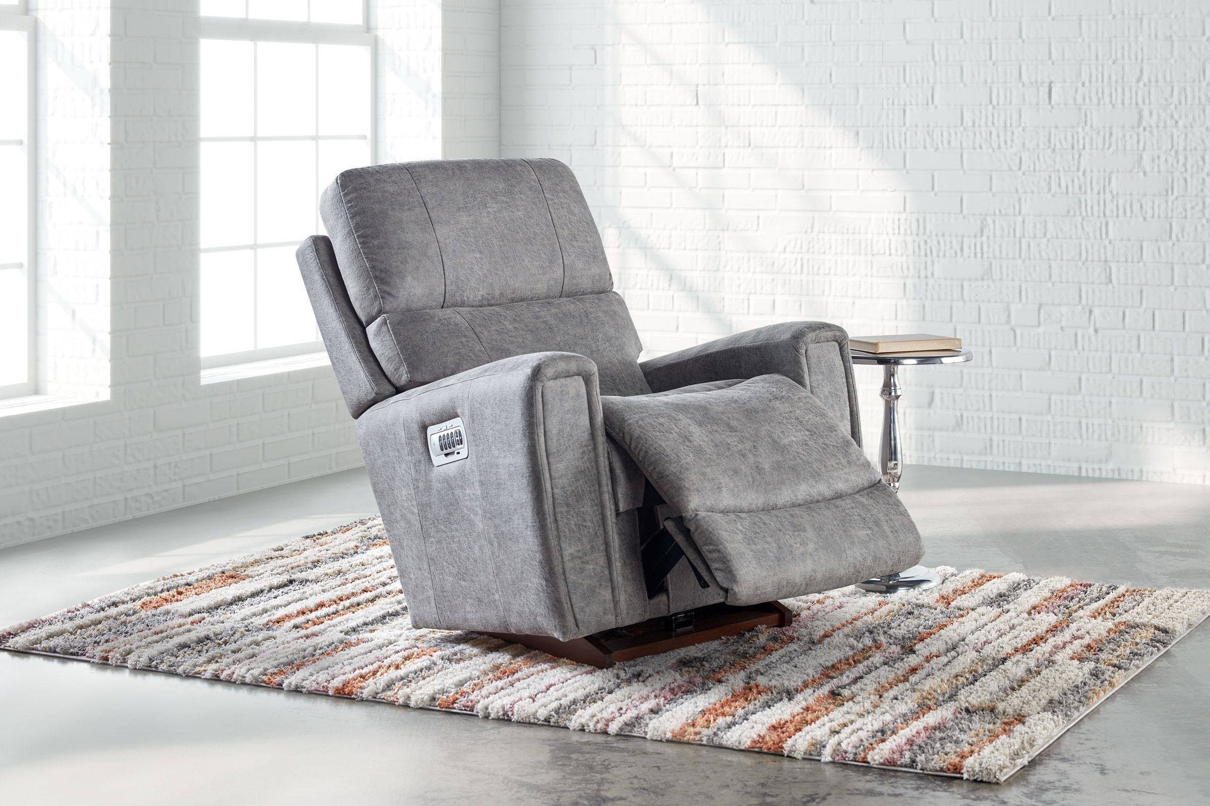 Apollo Grey Quad Power Rocker Recliner La-Z-Boy Living Room