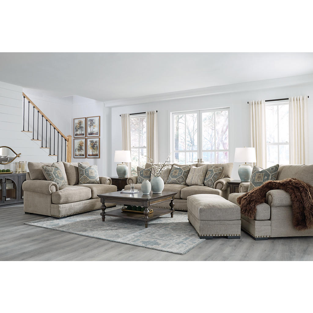 Galemore Sofa, Loveseat, Oversized Chair and Ottoman