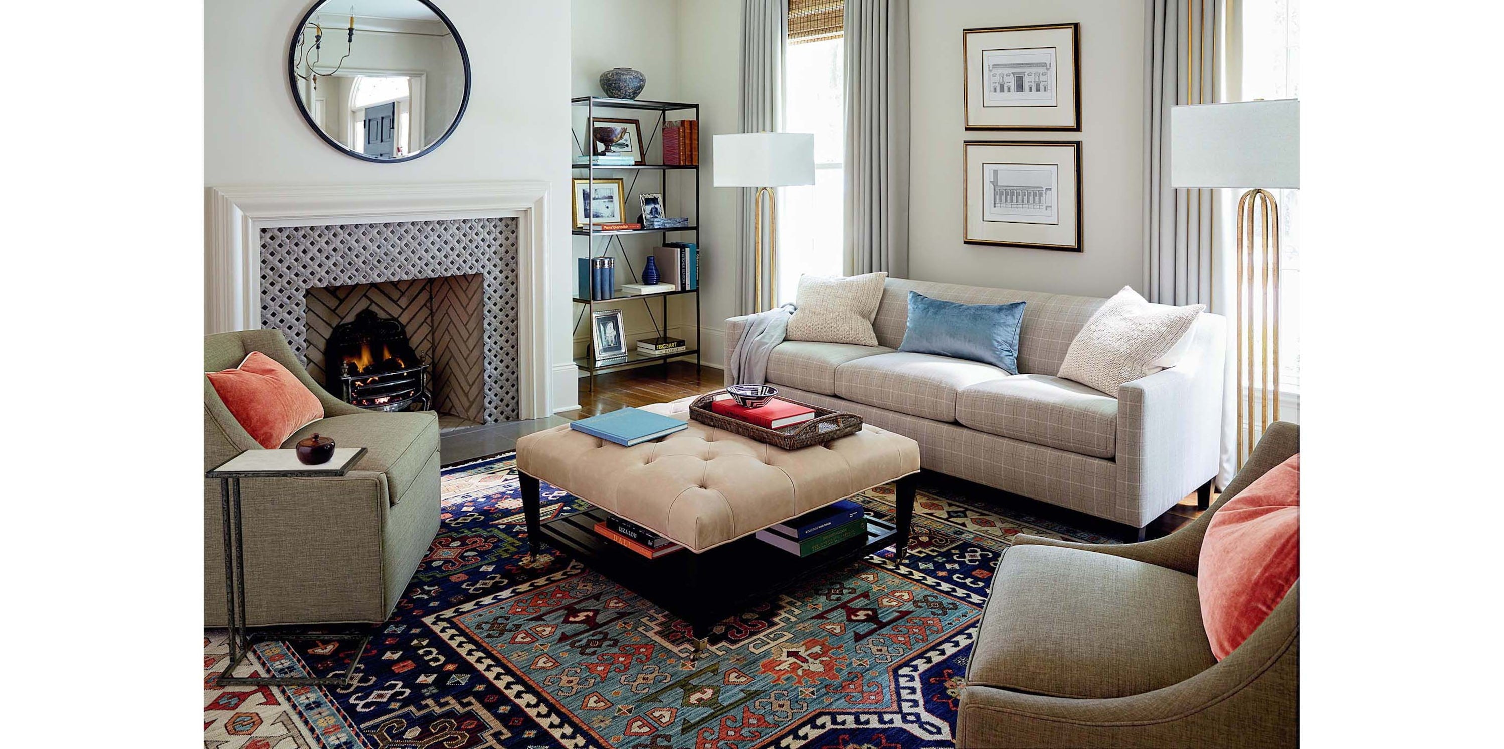 Davis Slope Arm Sofa Bassett