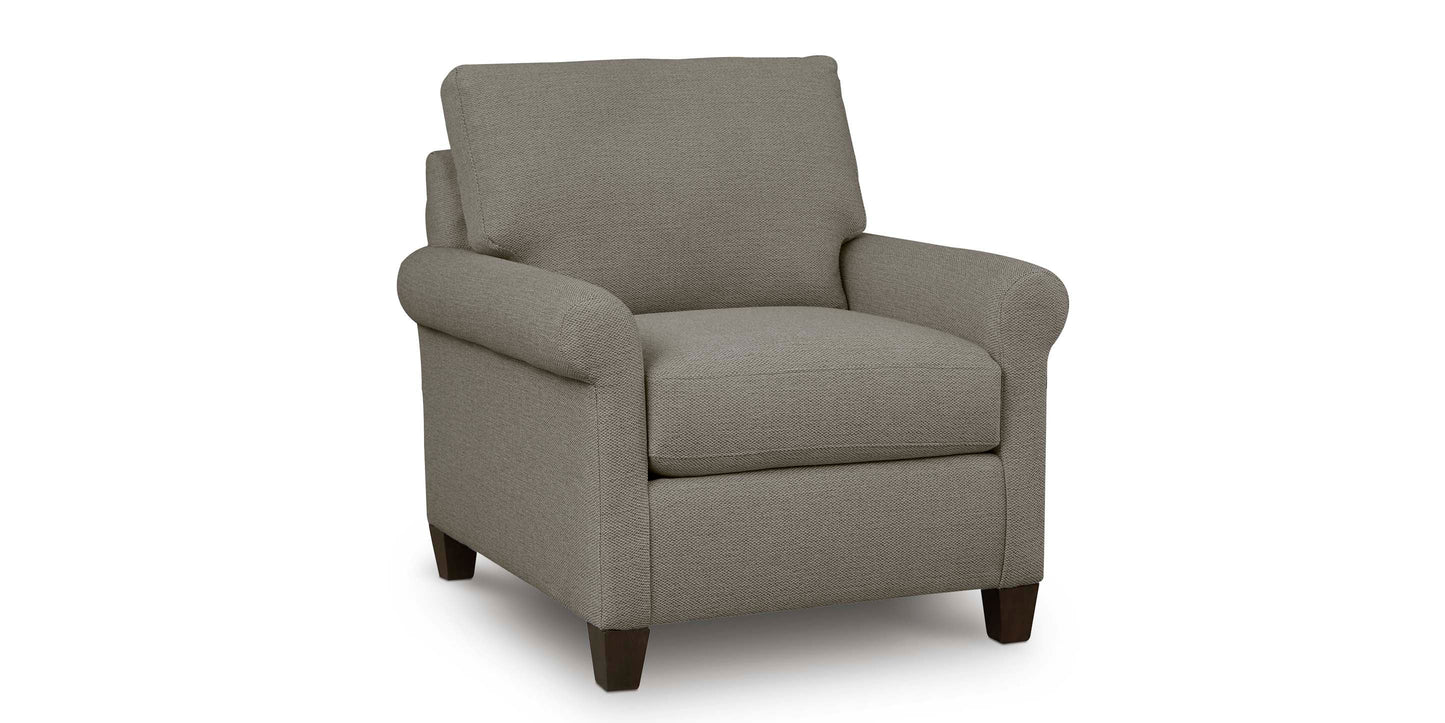 Bassett Spencer Chair — Custom Fabric, Transitional Style