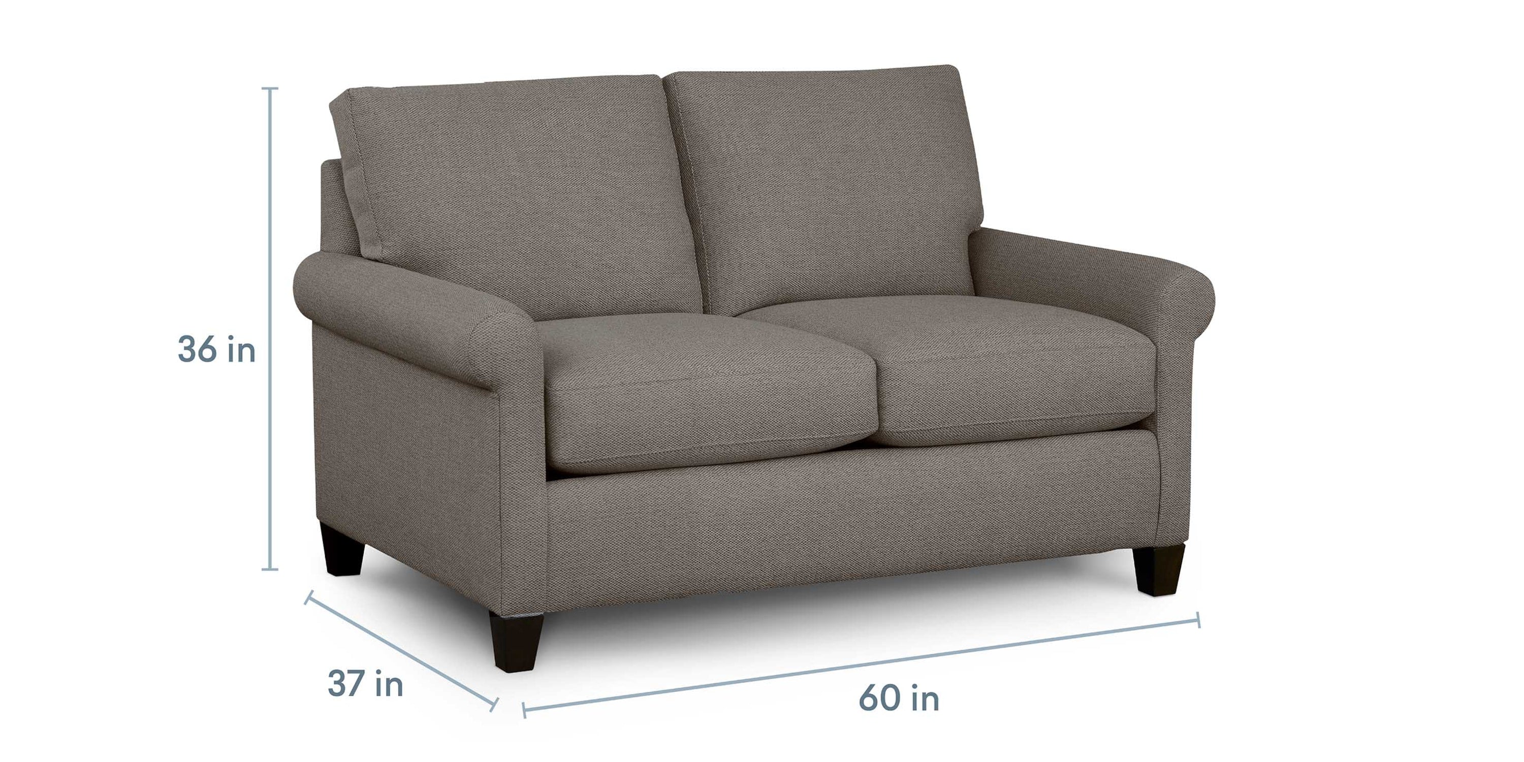 Spencer Roll Arm Loveseat Bassett