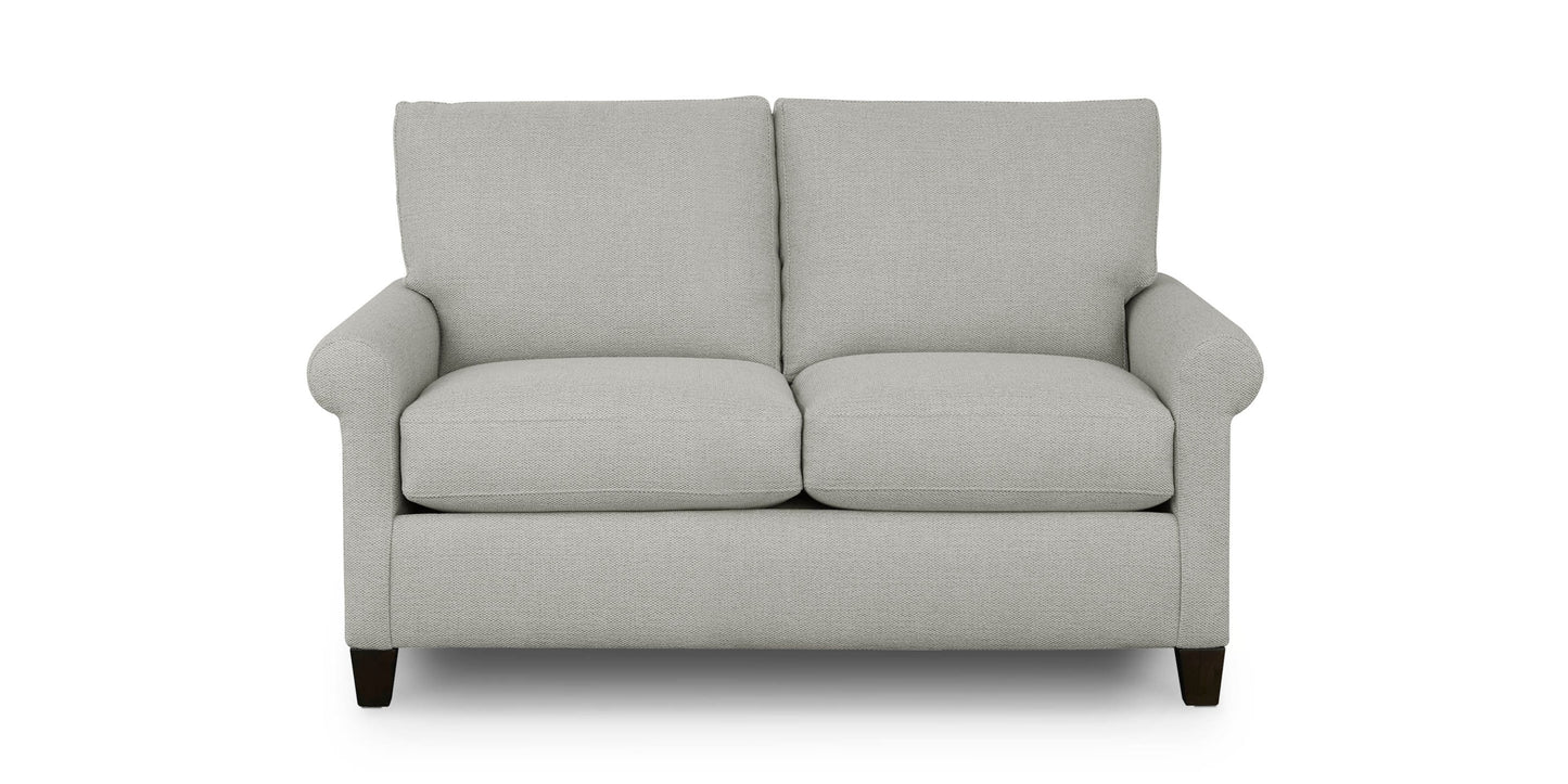 Spencer Roll Arm Loveseat Bassett