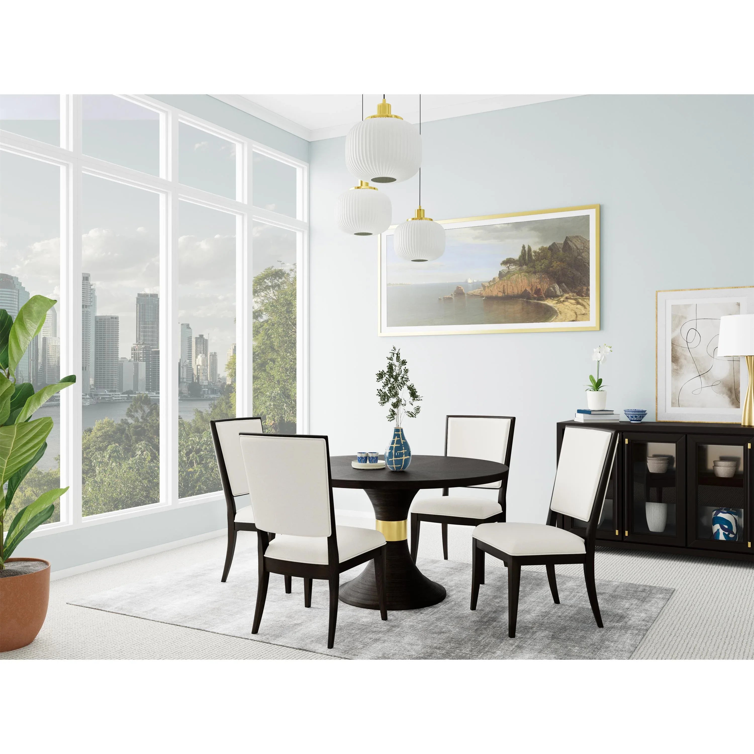 Lydia Round Dining Table Base Riverside Furniture Dining