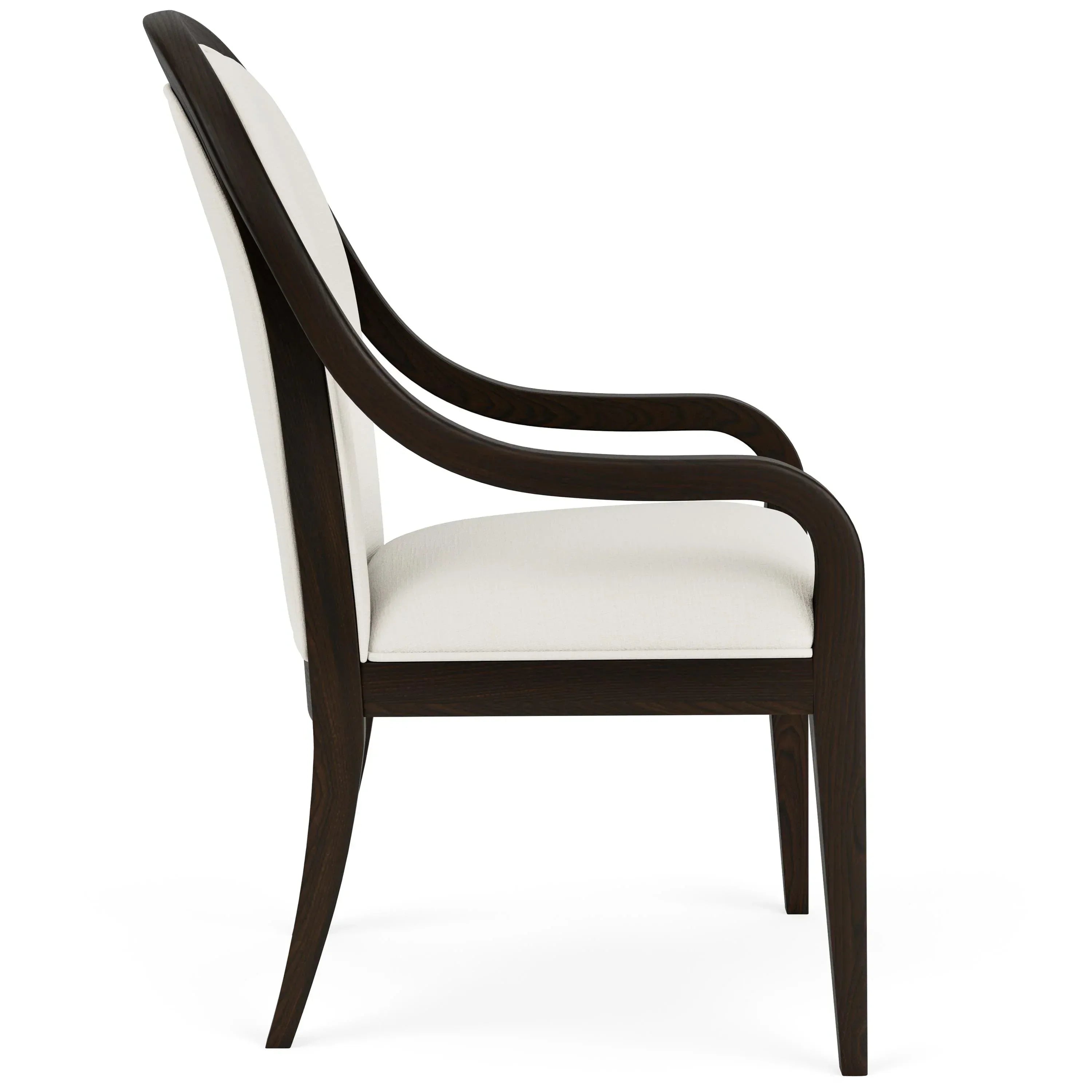 Riverside Lydia Curved Uph Arm Chr 2in Riverside Furniture Dining