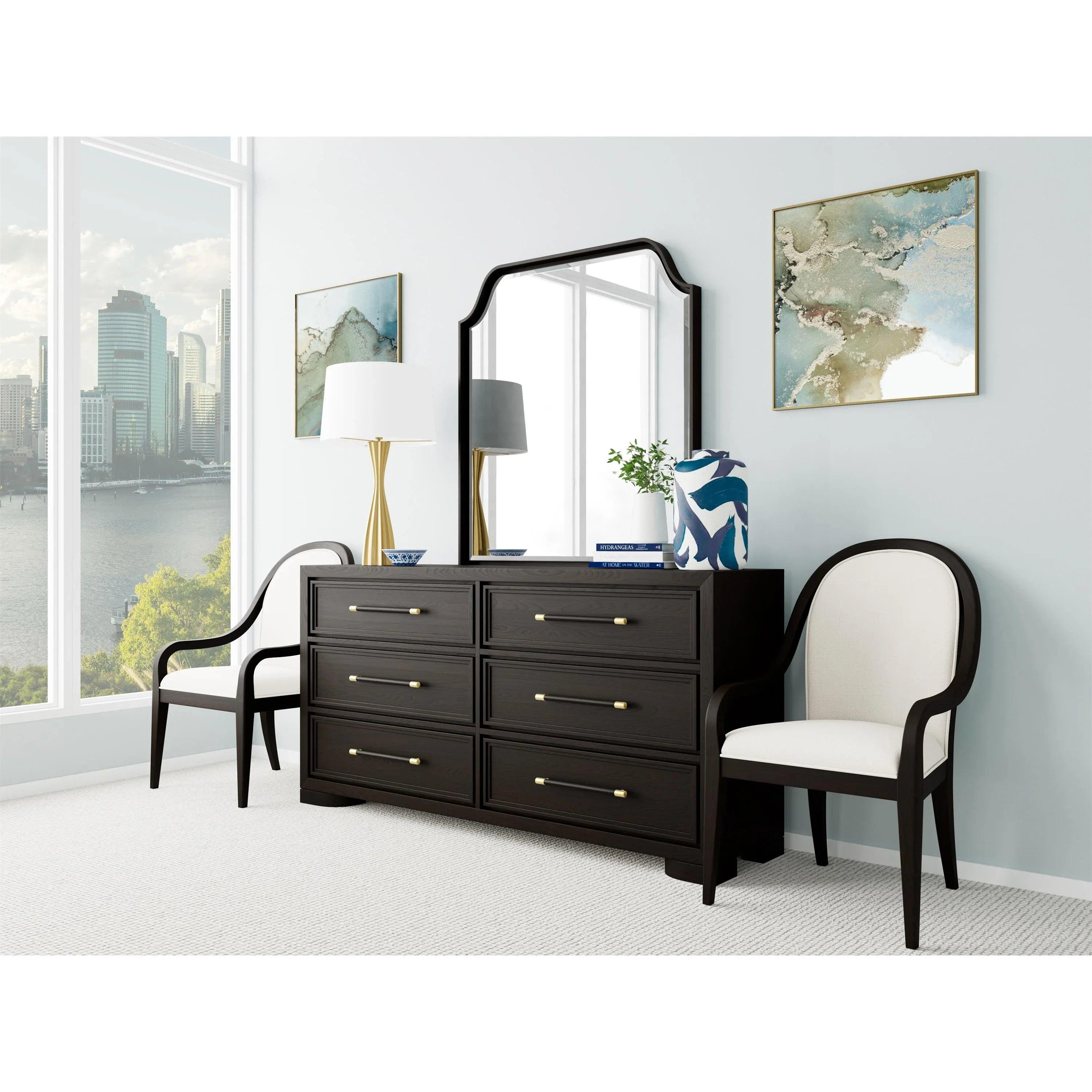 Riverside Lydia Curved Uph Arm Chr 2in Riverside Furniture Dining