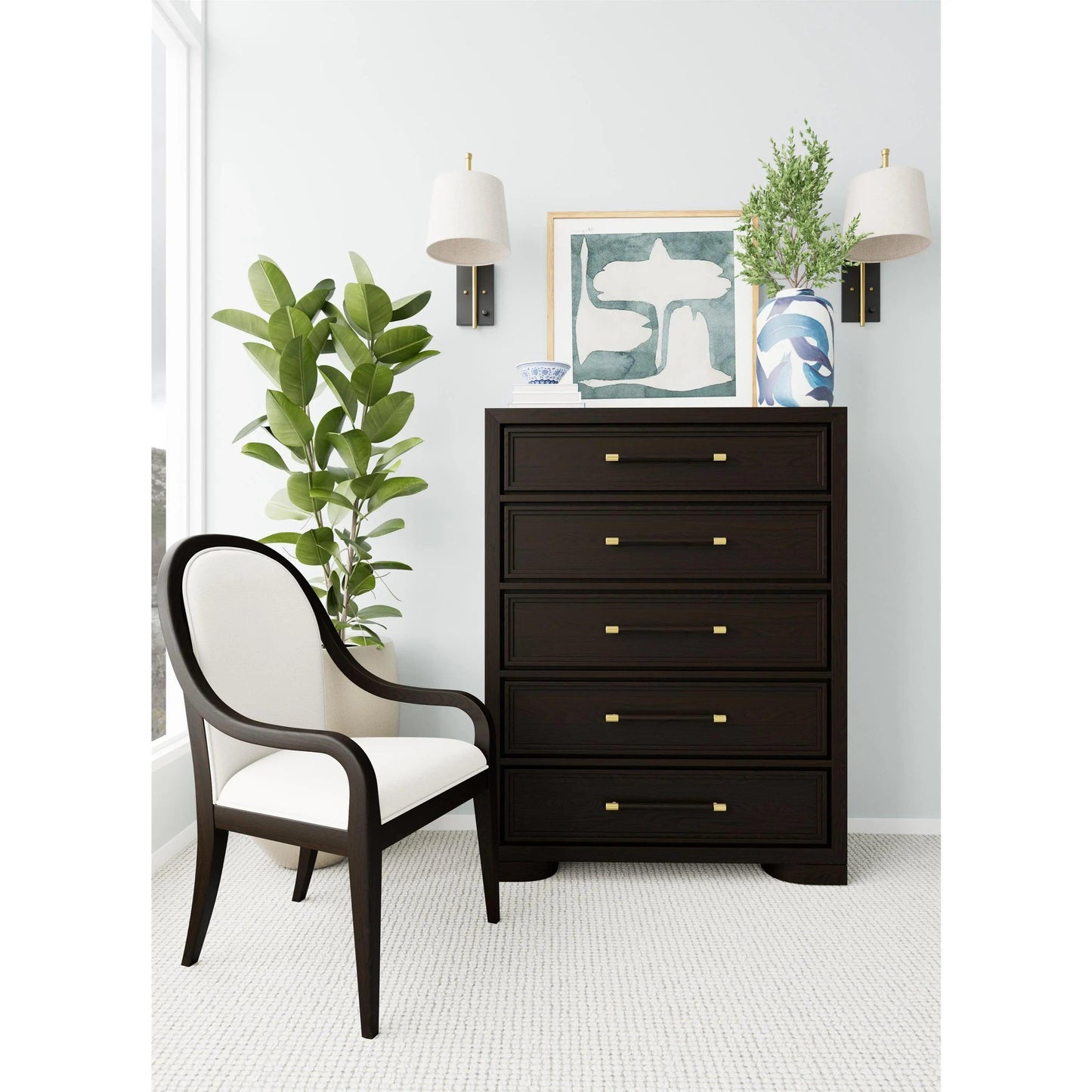 Riverside Lydia Curved Uph Arm Chr 2in Riverside Furniture Dining