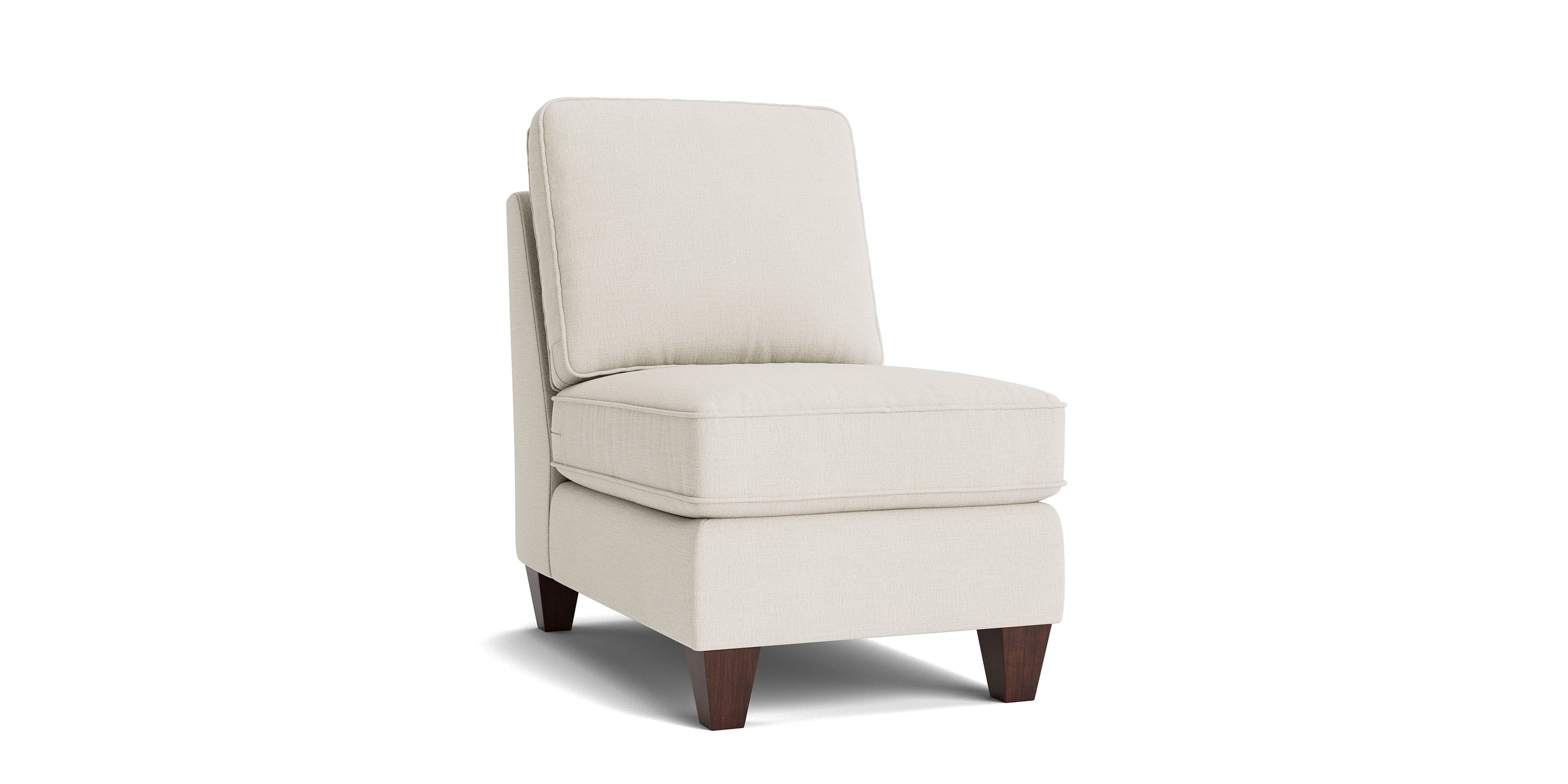 Bassett Davenport Chaise — Left or Right Facing, Your Fabric Bassett Sofa