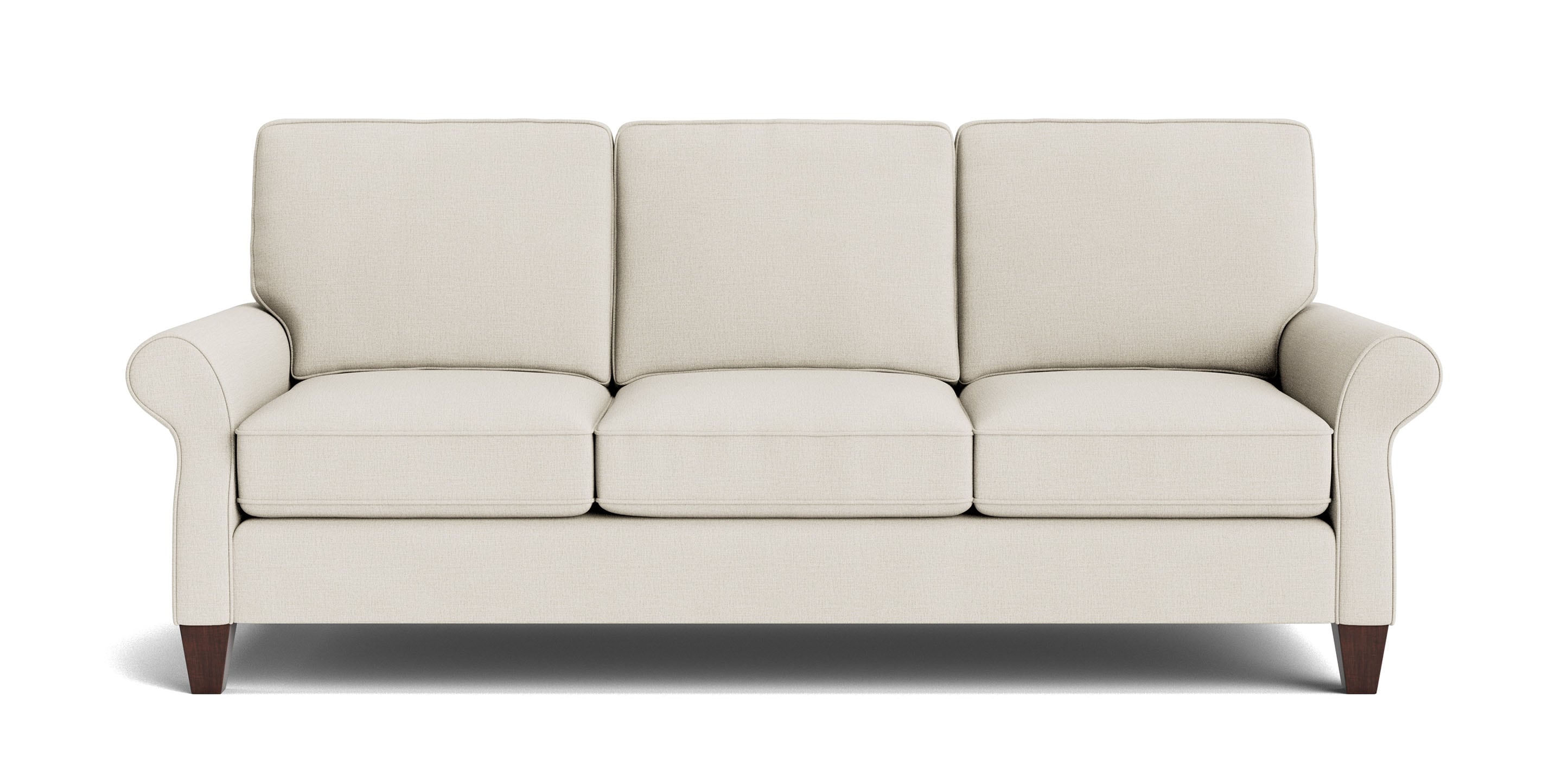 Bassett Davenport Sofa — Custom Fabric, Made in the USA Bassett Sofa