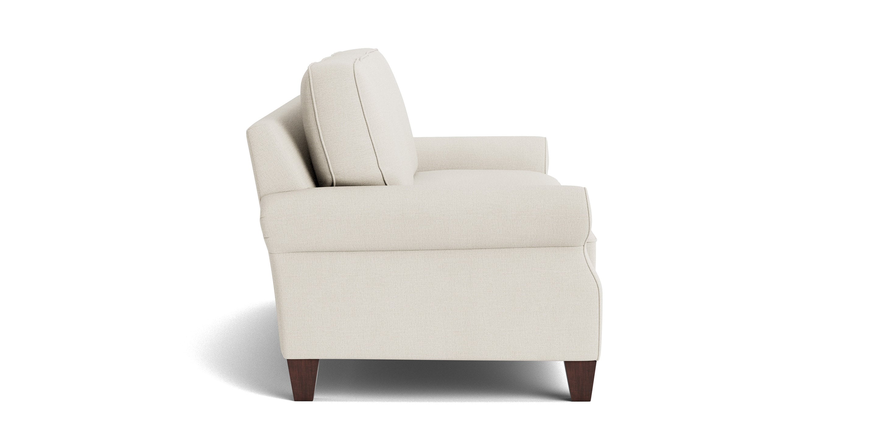 Bassett Davenport Sofa — Custom Fabric, Made in the USA Bassett Sofa